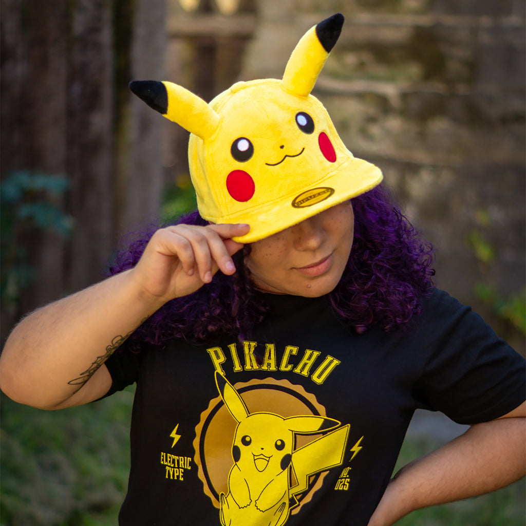 Imagen del producto Pokemon - Gorra Snapback de Peluche Pikachu