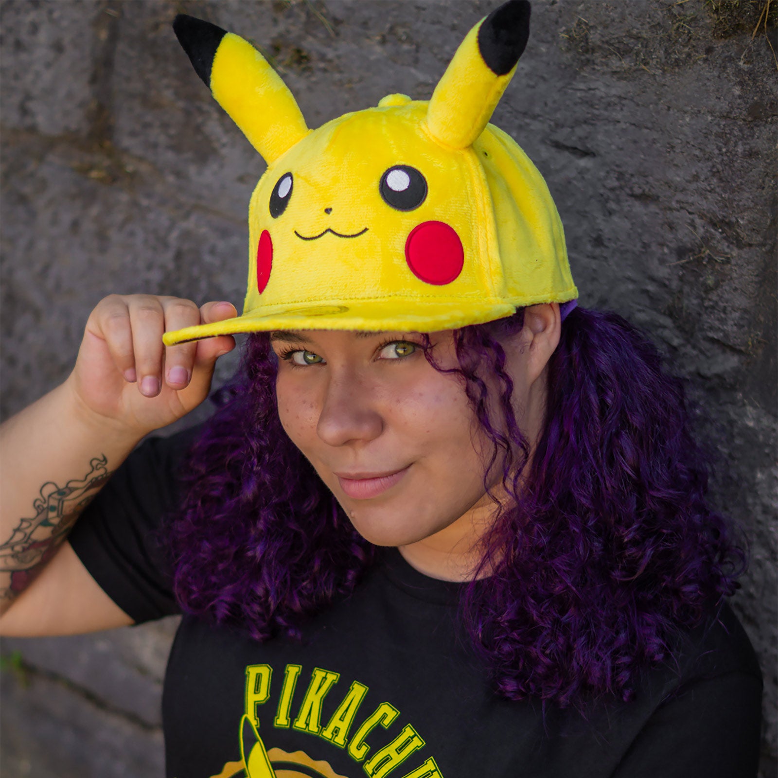 Imagen del producto Pokemon - Gorra Snapback de Peluche Pikachu