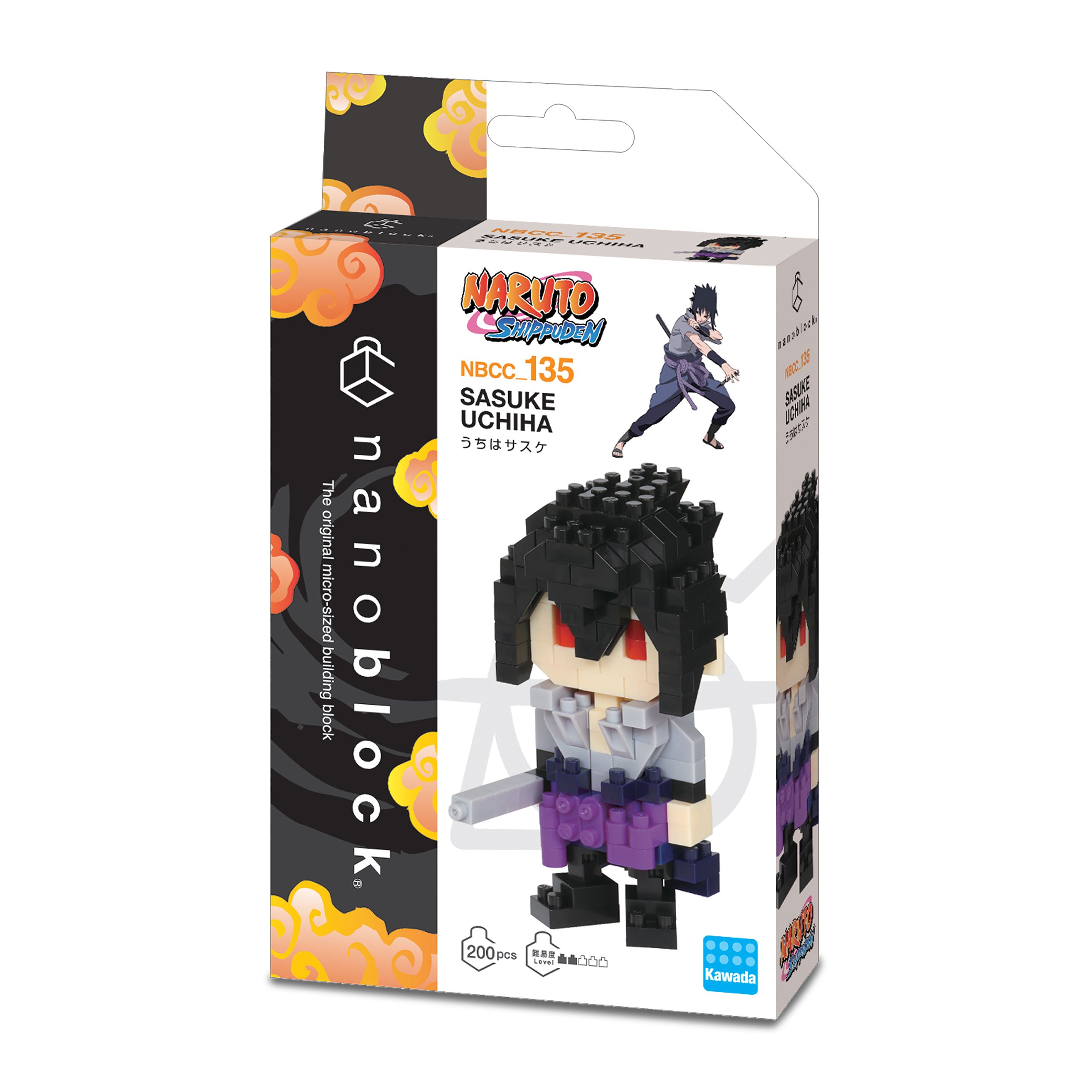 Imagen del producto Naruto Shippuden - Figura mini de bloques de construcción nanoblock de Sasuke Uchiha