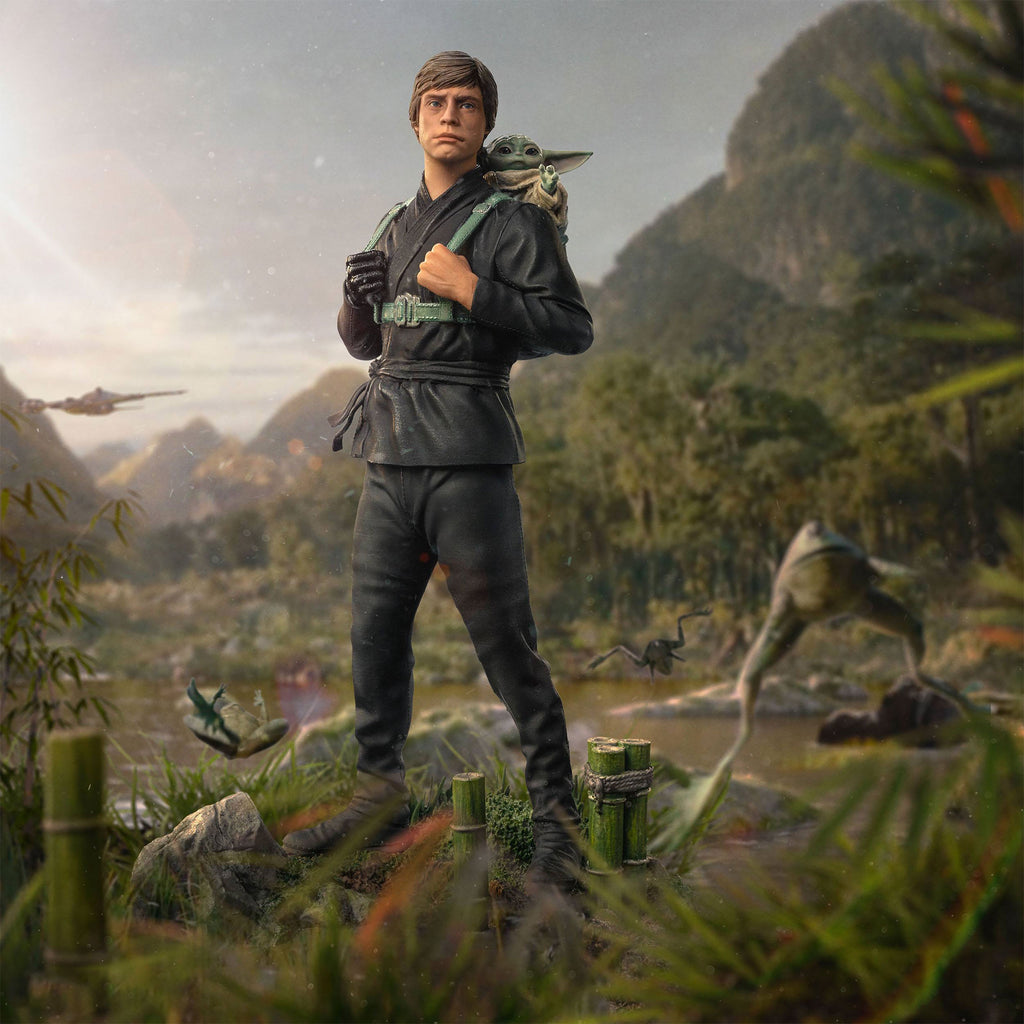 Product image Luke Skywalker & Grogu Training Statue Limited - Star Wars The Book of Boba Fett