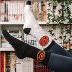 Imagen del producto Naruto Shippuden - Conjunto de 3 calcetines con símbolo de Sasuke