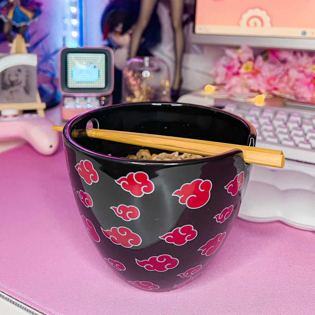 Imagen del producto Naruto - Akatsuki Ramen Cuenco con Palillos