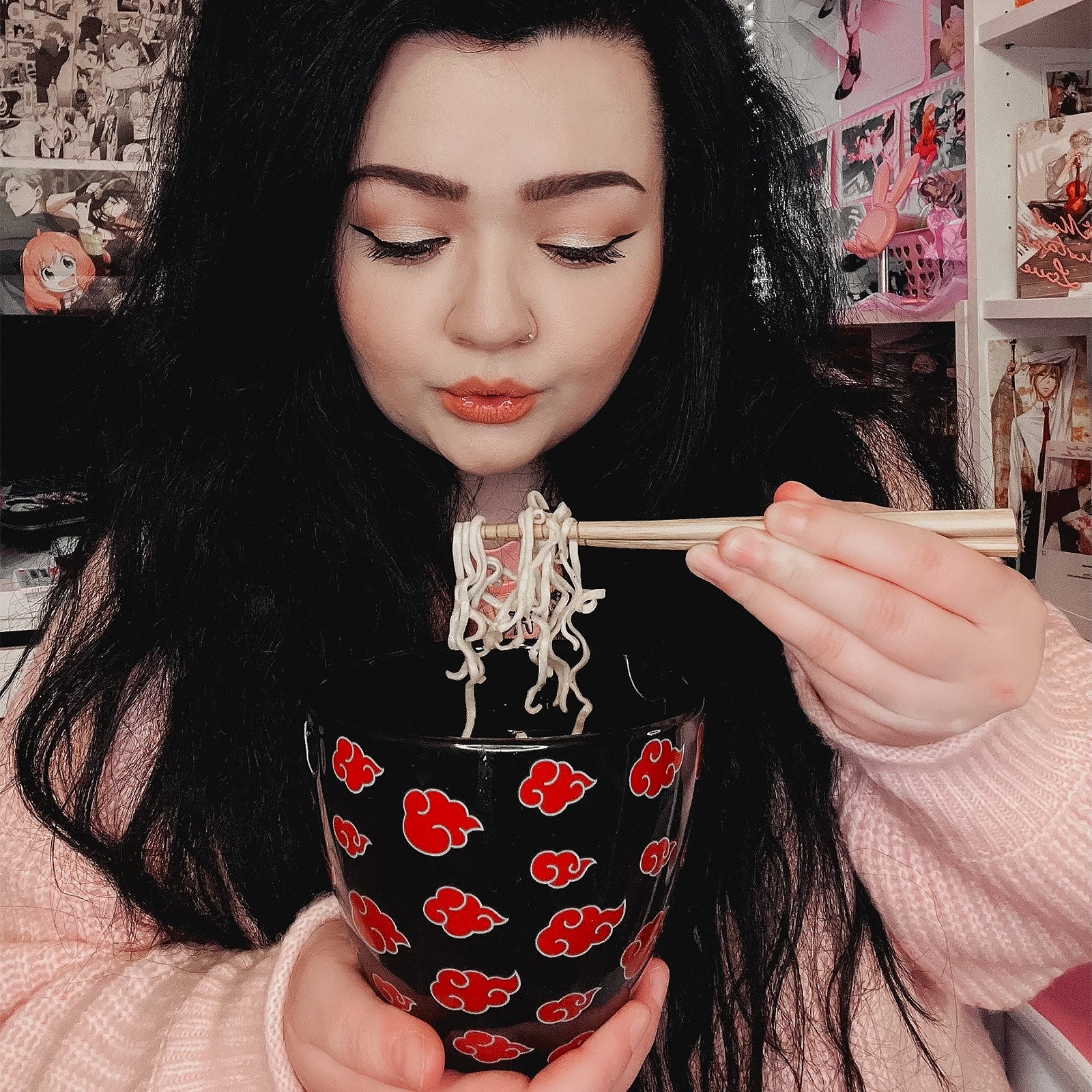 Imagen del producto Naruto - Akatsuki Ramen Cuenco con Palillos