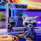 Imagen del producto Guardianes de la Galaxia - Figura Funko Pop de Rocket Raccoon con cabeza oscilante