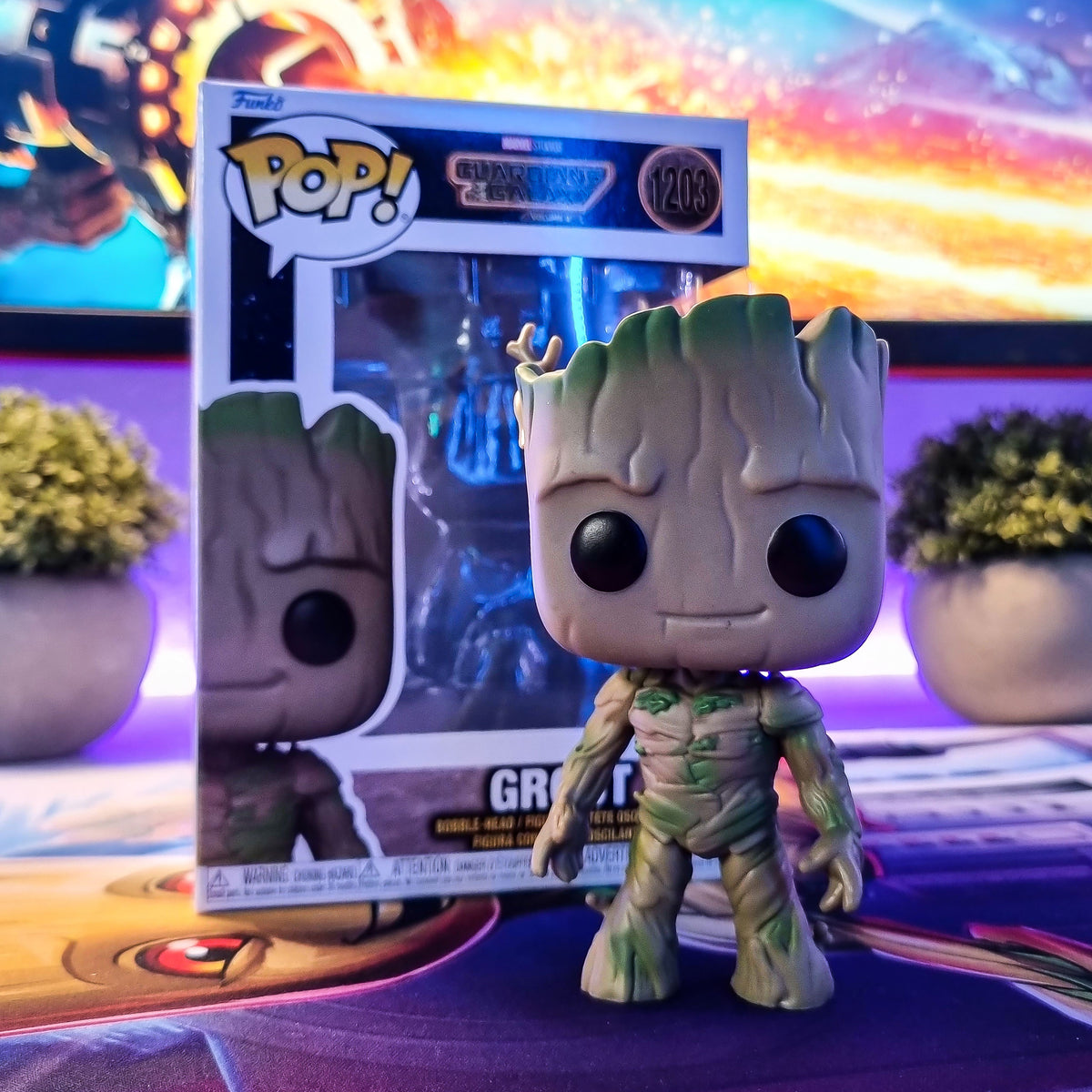 Imagen del producto Guardianes de la Galaxia - Figura de cabeza oscilante Funko Pop de Groot