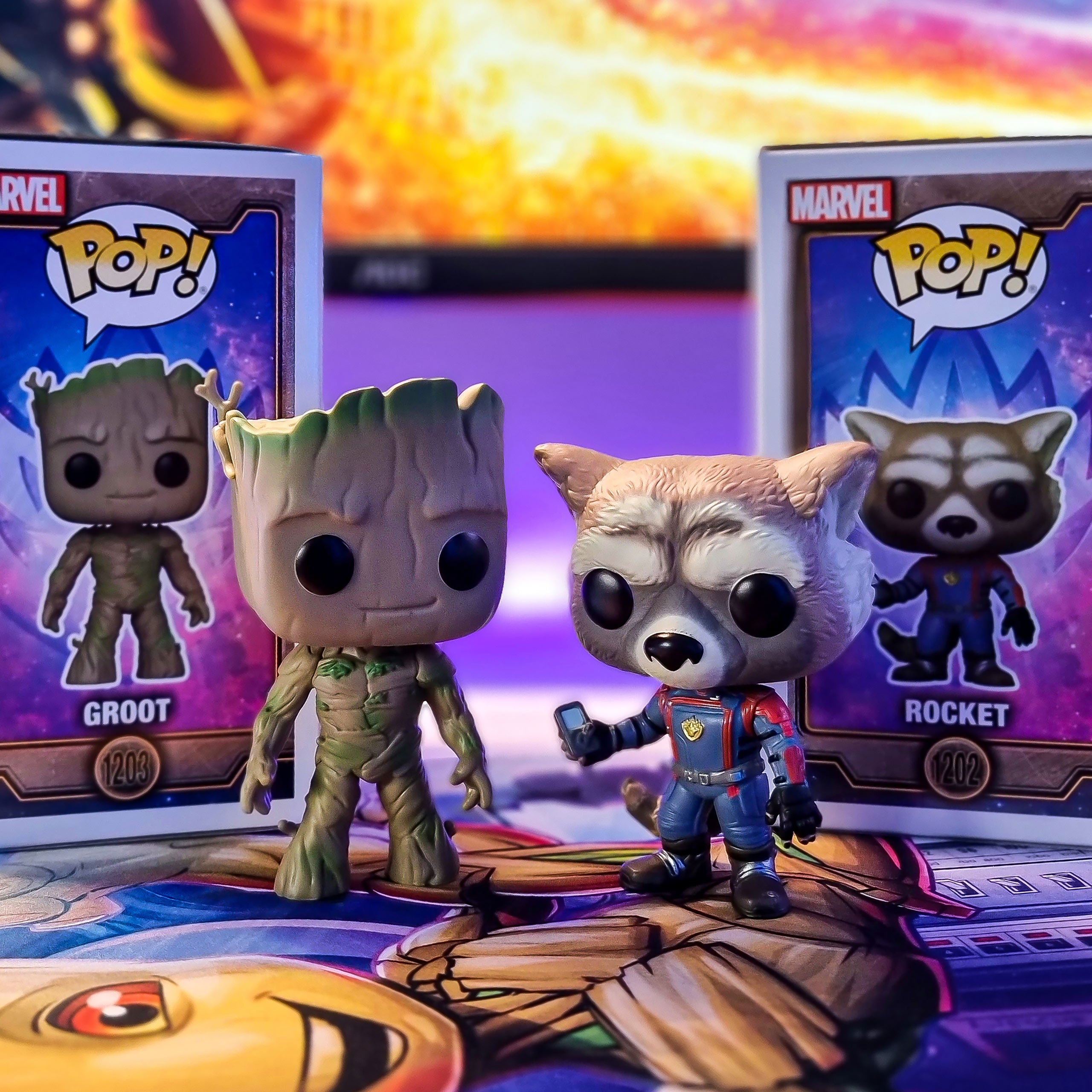 Imagen del producto Guardianes de la Galaxia - Figura de cabeza oscilante Funko Pop de Groot