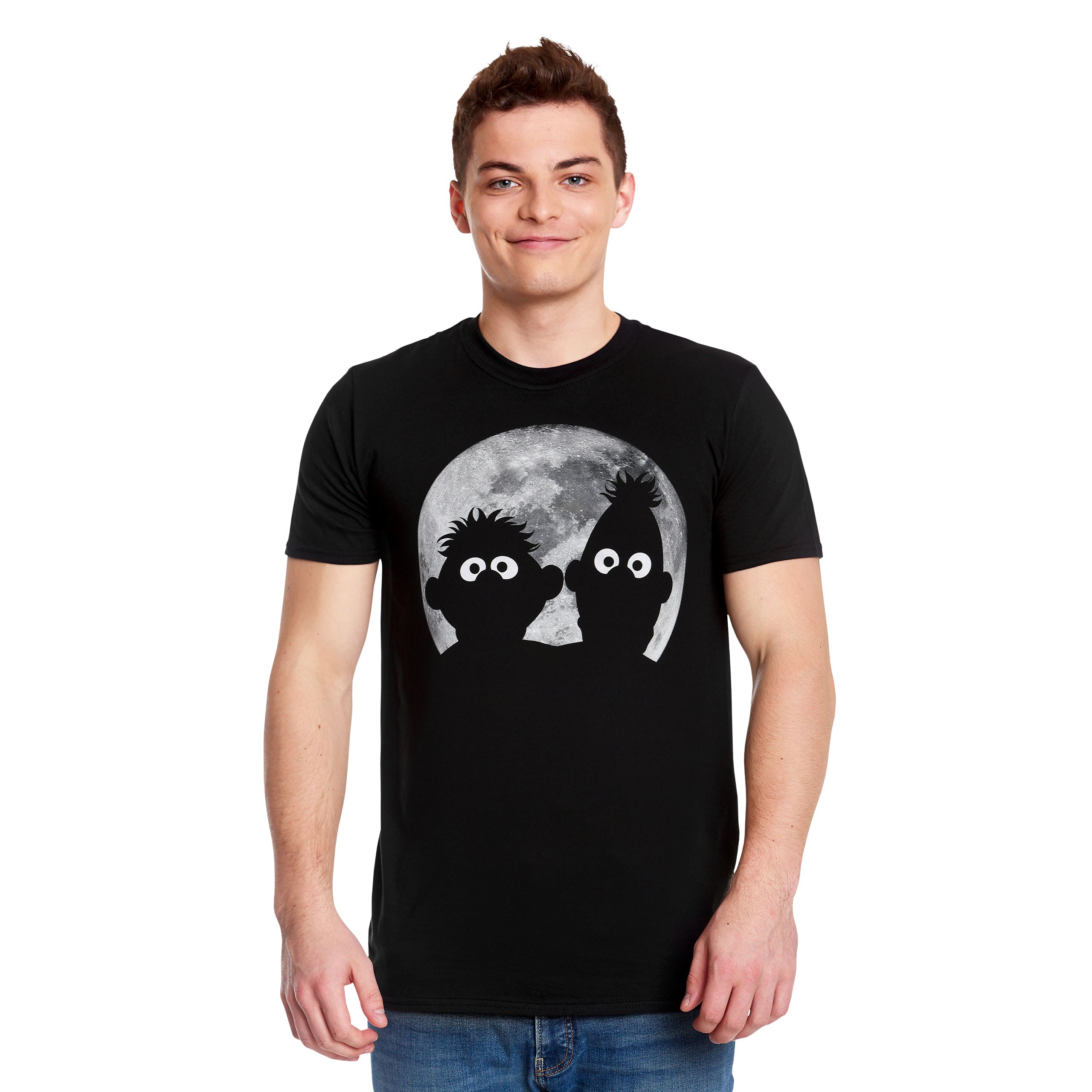 Imagen del producto Sesame Street - Camiseta negra de Ernie & Bert Moonnight
