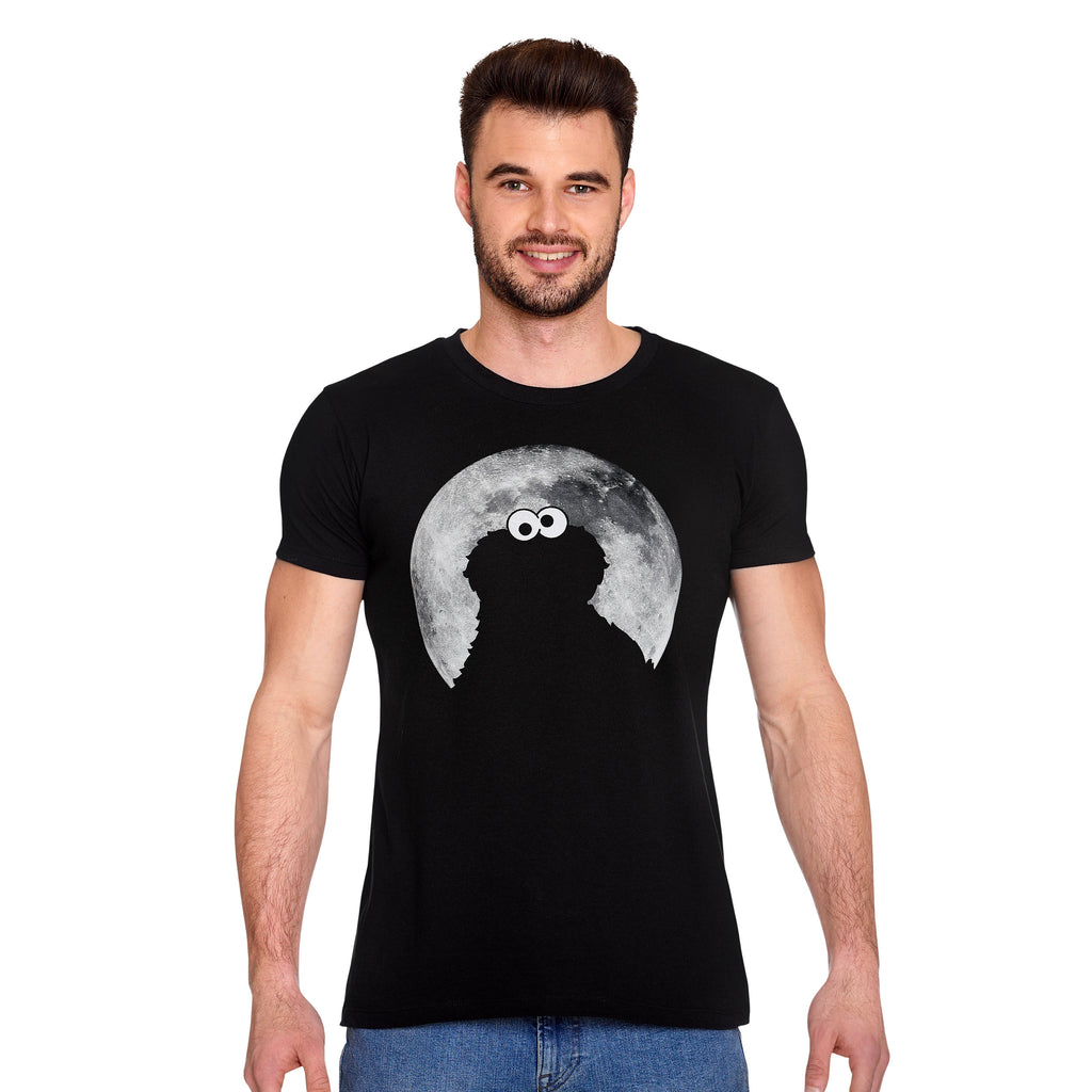 Imagen del producto Sesame Street - Camiseta negra de Cookie Monster Moonnight