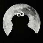 Imagen del producto Sesame Street - Camiseta negra de Cookie Monster Moonnight