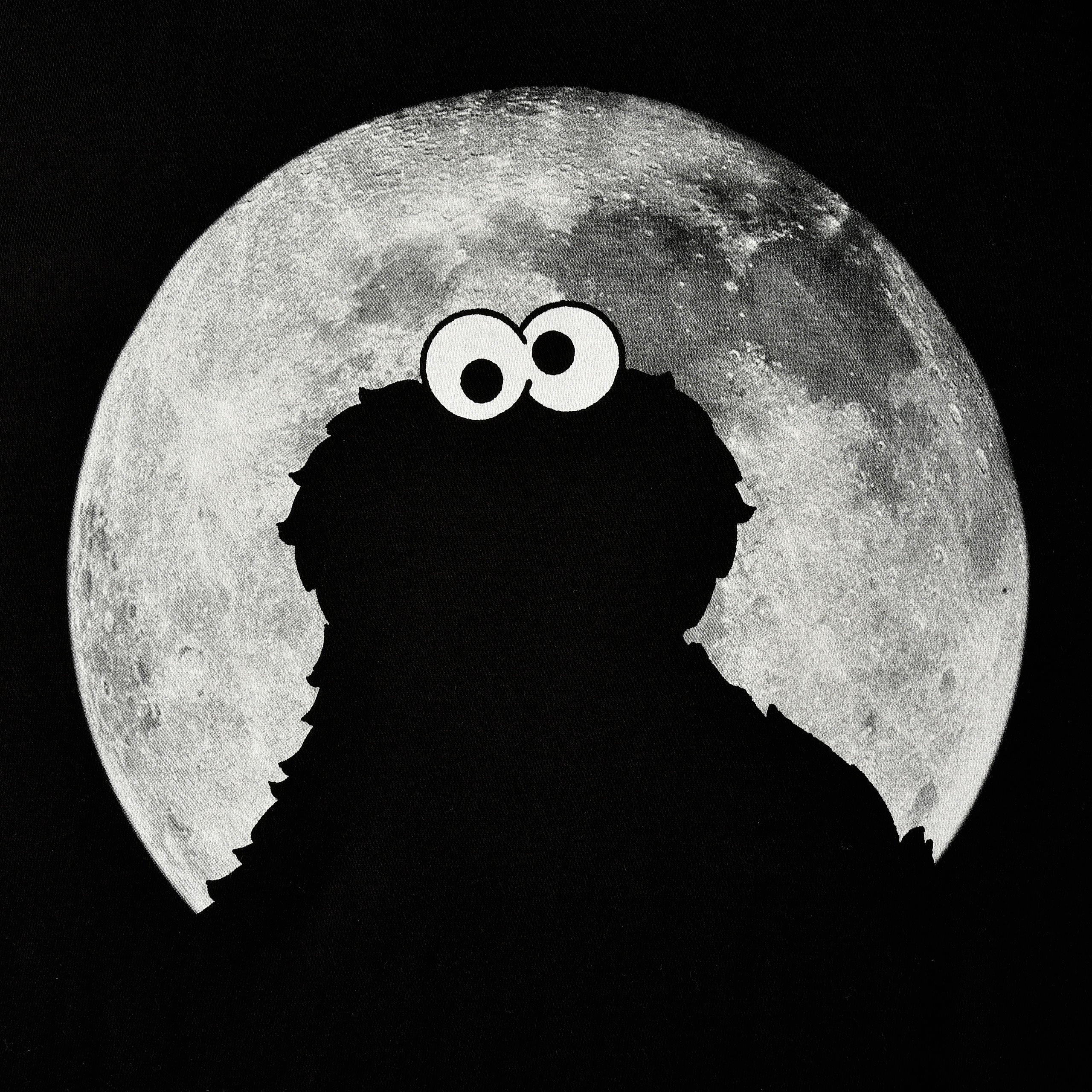 Imagen del producto Sesame Street - Camiseta negra de Cookie Monster Moonnight