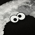 Imagen del producto Sesame Street - Camiseta negra de Cookie Monster Moonnight
