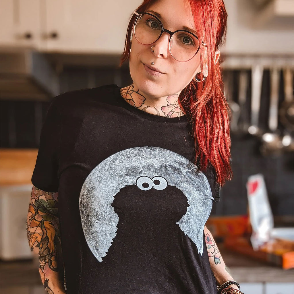 Imagen del producto Sesame Street - Camiseta negra de Cookie Monster Moonnight