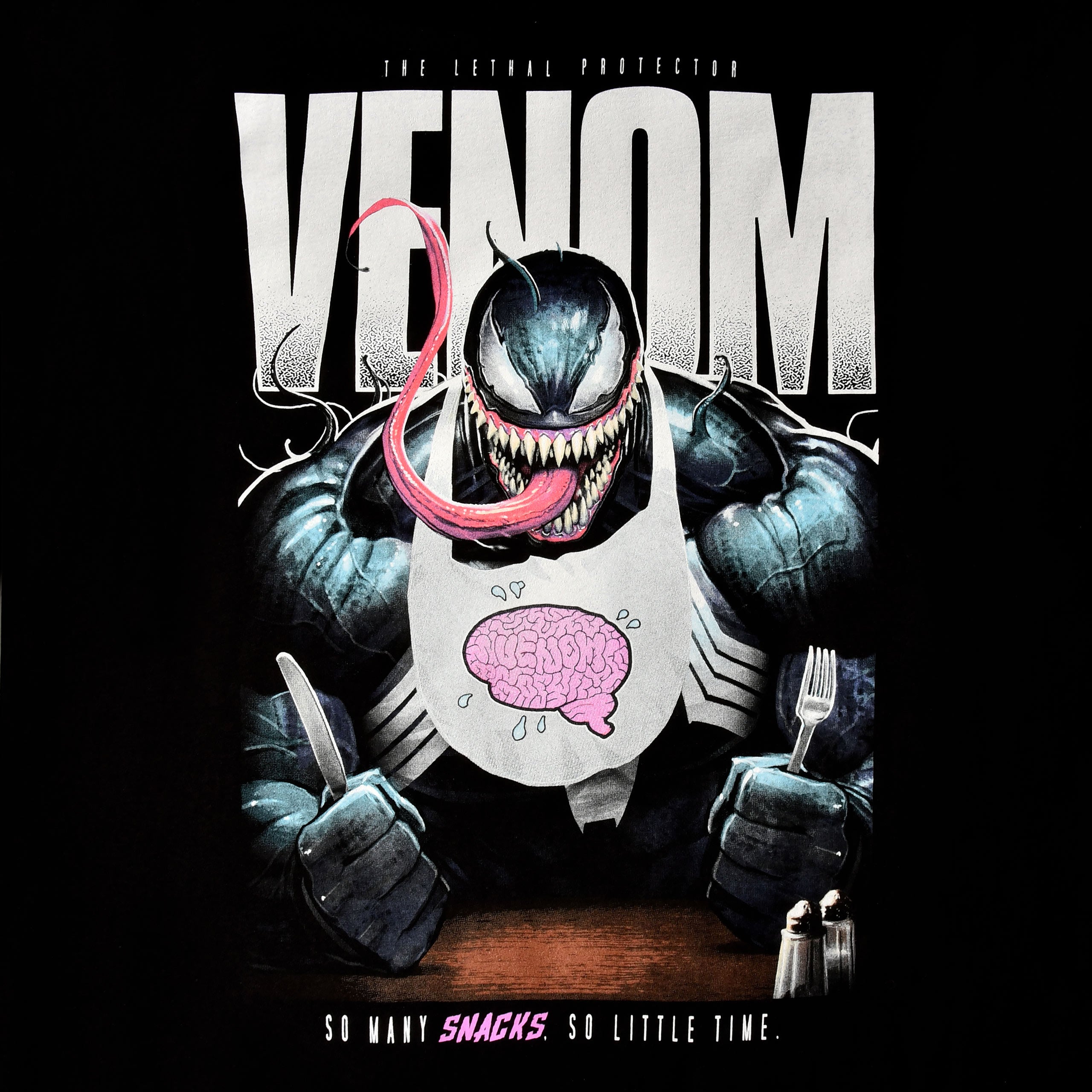 Imagen del producto Venom - Camiseta negra 'So Many Snacks'