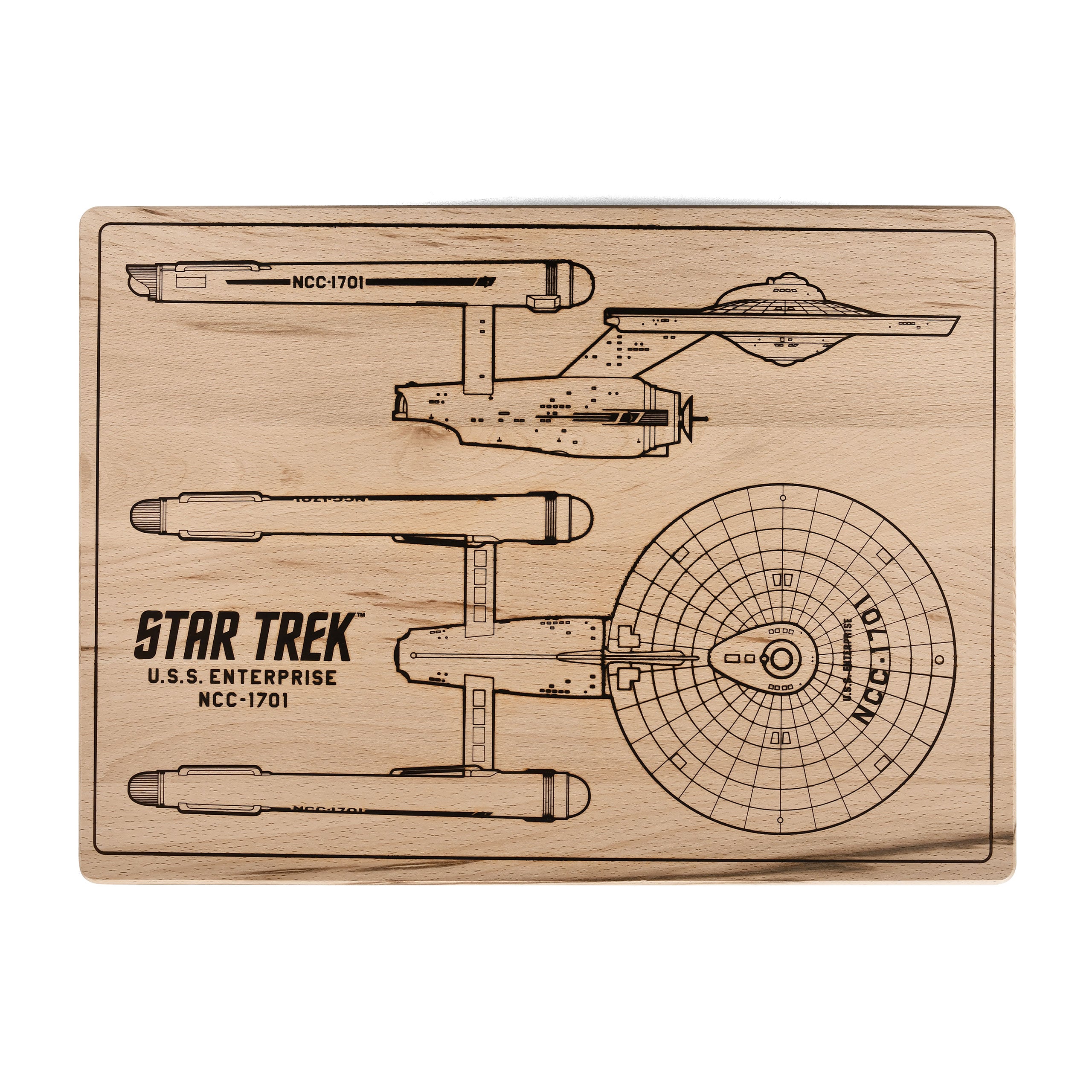 Imagen del producto Star Trek - Tabla de cortar U.S.S. Enterprise