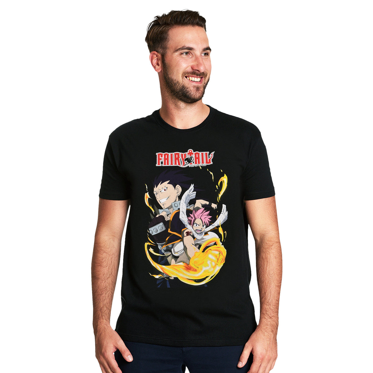 Imagen del producto Fairy Tail - Camiseta negra de búsqueda de dragón