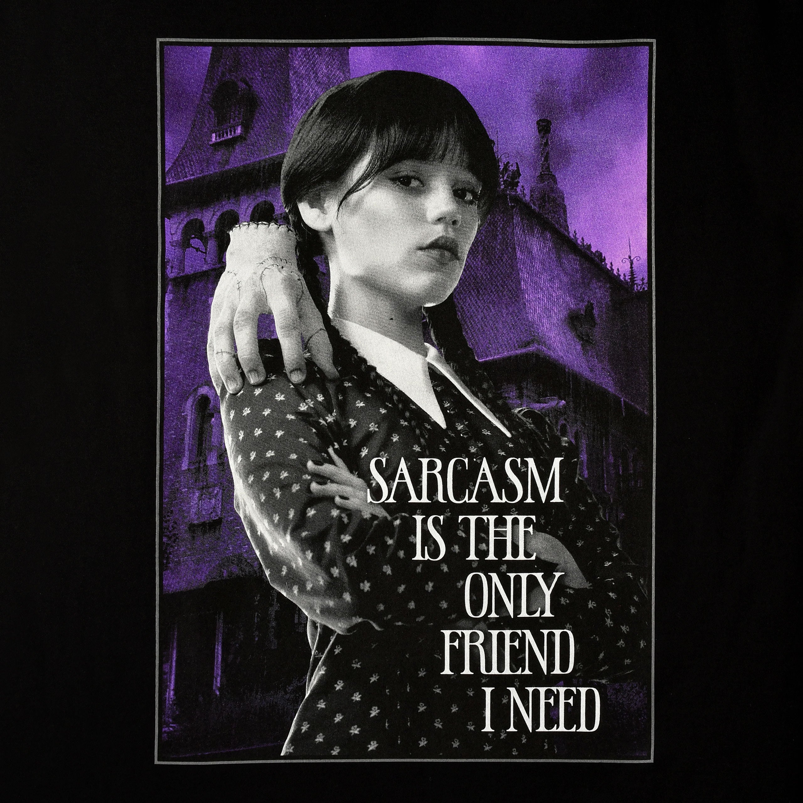 Imagen del producto Wednesday - Camiseta de sarcasmo negra