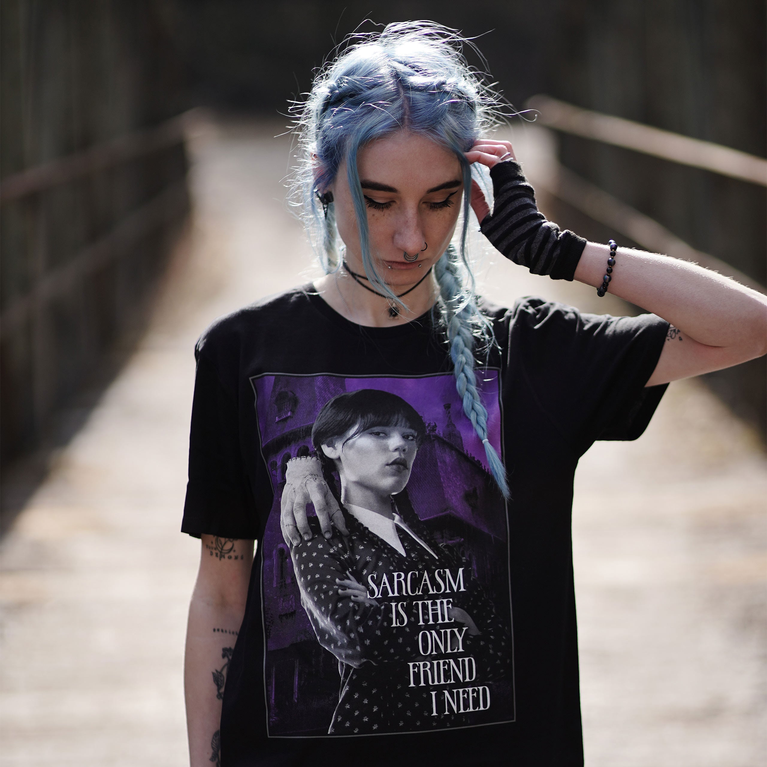Imagen del producto Wednesday - Camiseta de sarcasmo negra