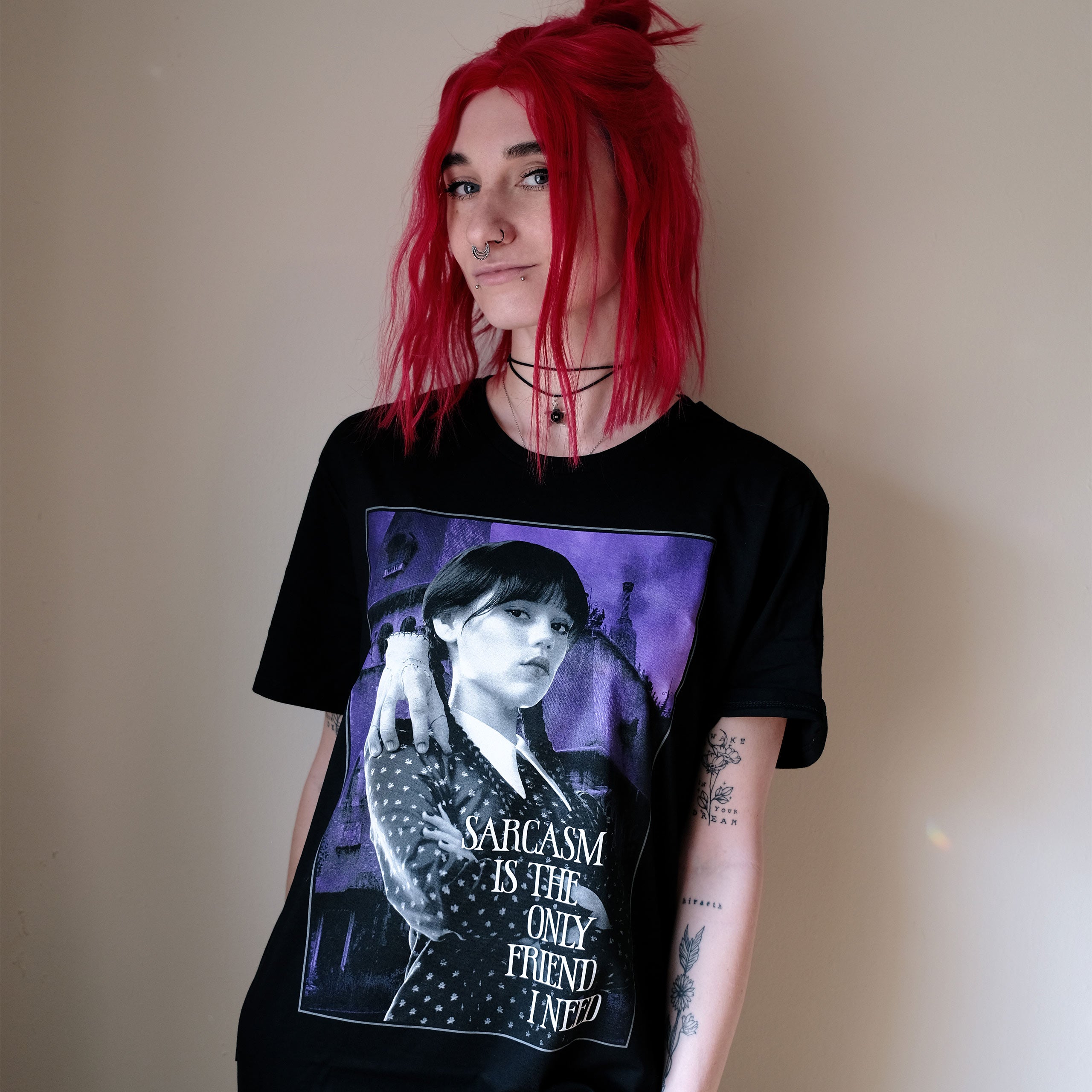 Imagen del producto Wednesday - Camiseta de sarcasmo negra