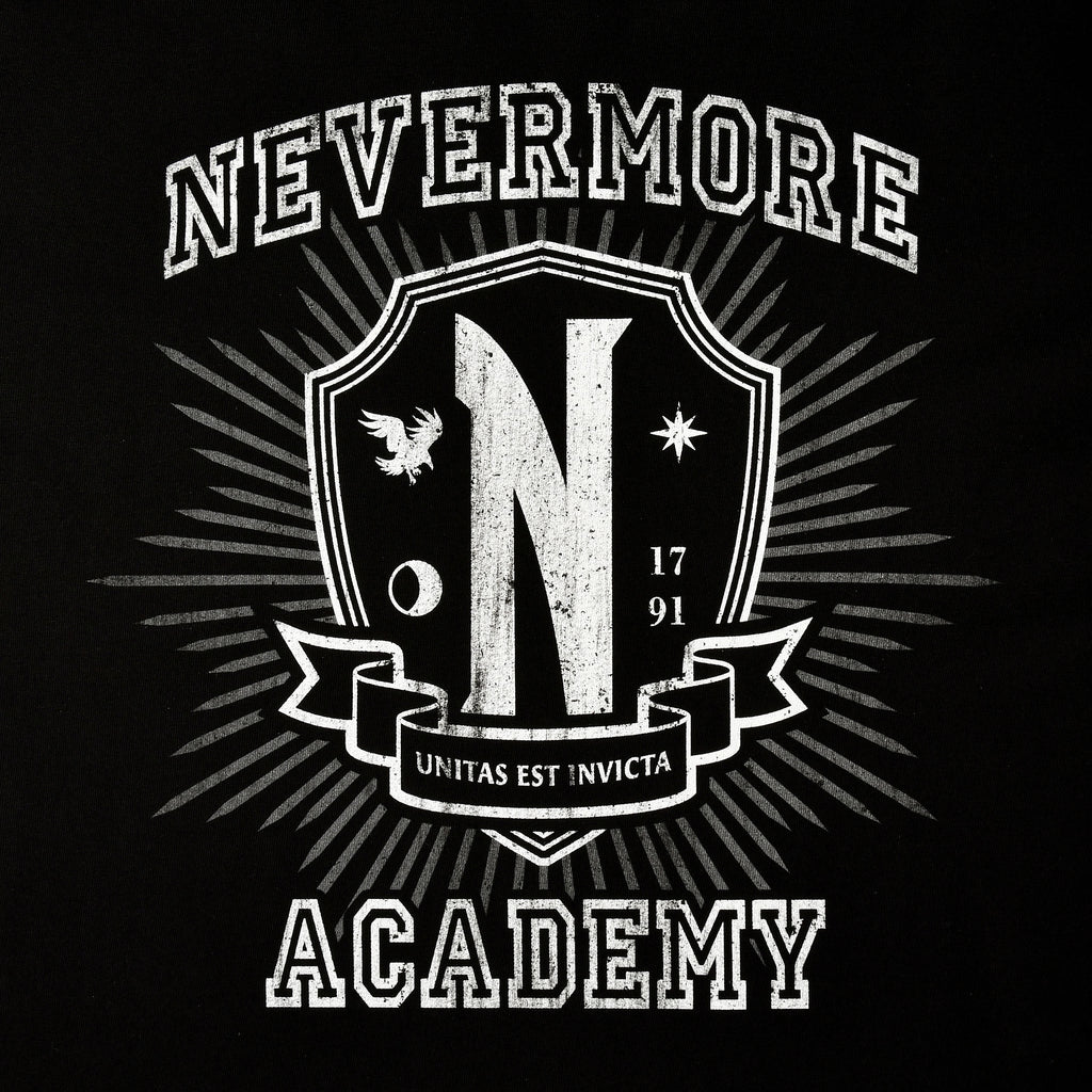 Imagen del producto Wednesday - Camiseta negra de Nevermore Academy