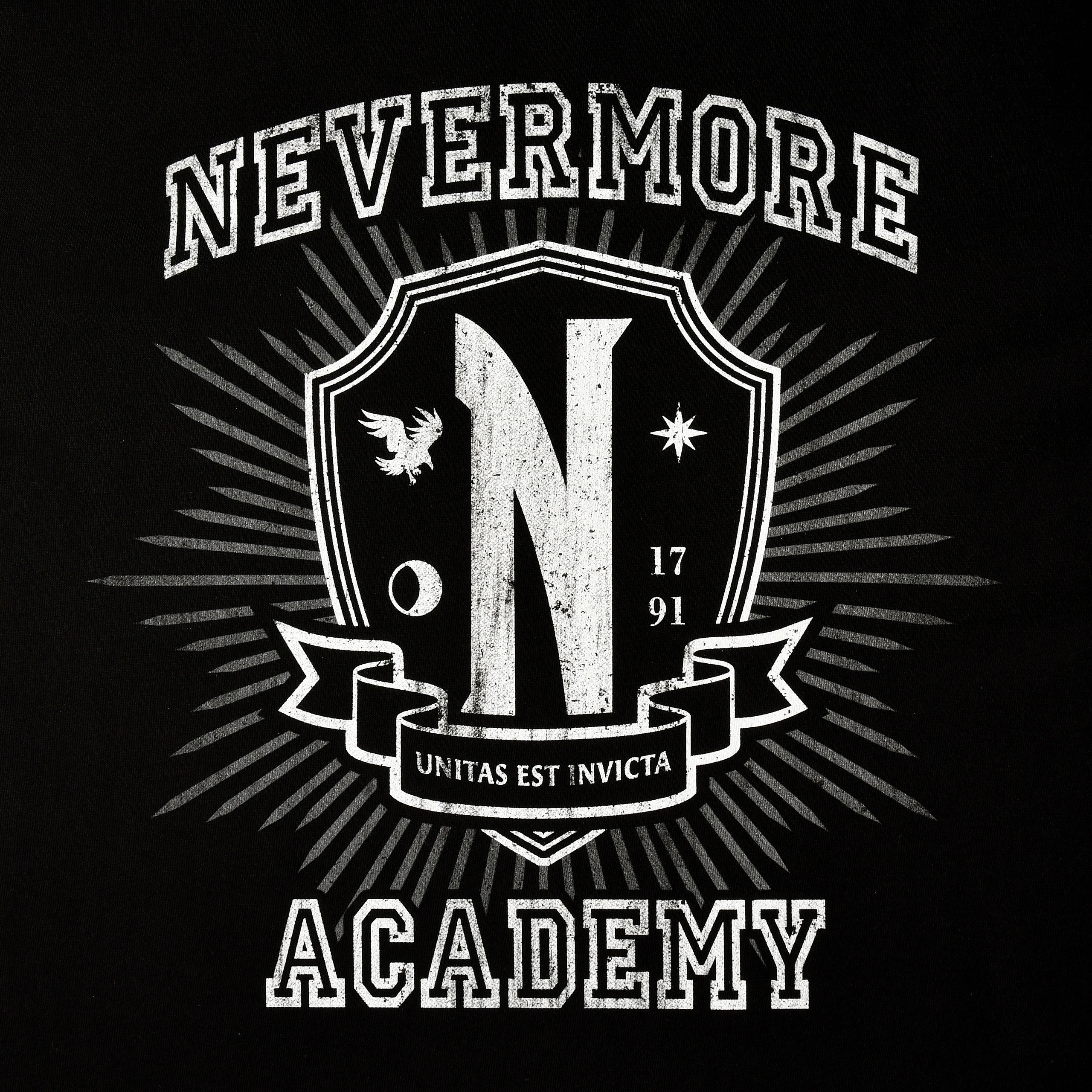Imagen del producto Wednesday - Camiseta negra de Nevermore Academy