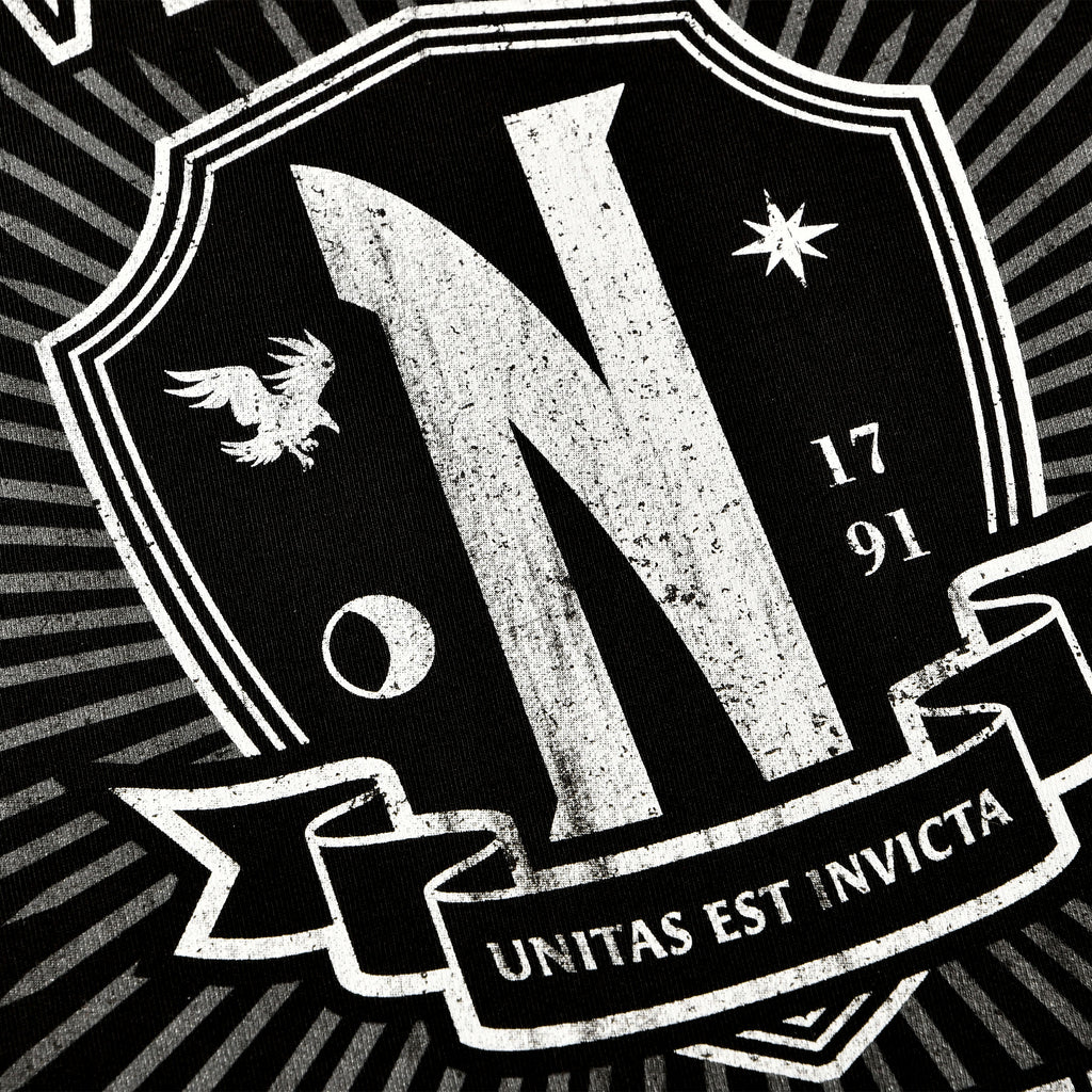 Imagen del producto Wednesday - Camiseta negra de Nevermore Academy