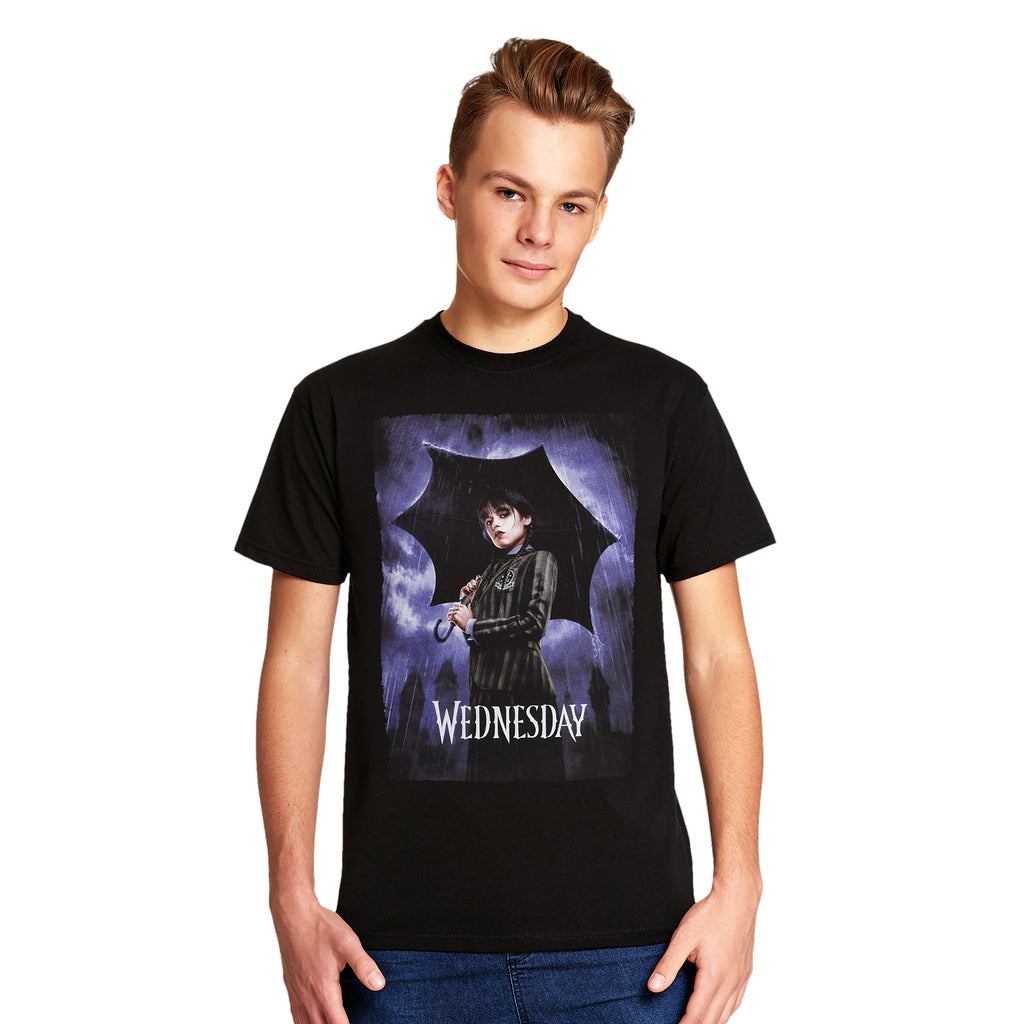 Imagen del producto Wednesday - Camiseta teaser póster negra