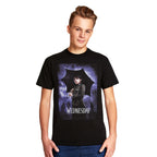 Imagen del producto Wednesday - Camiseta teaser póster negra