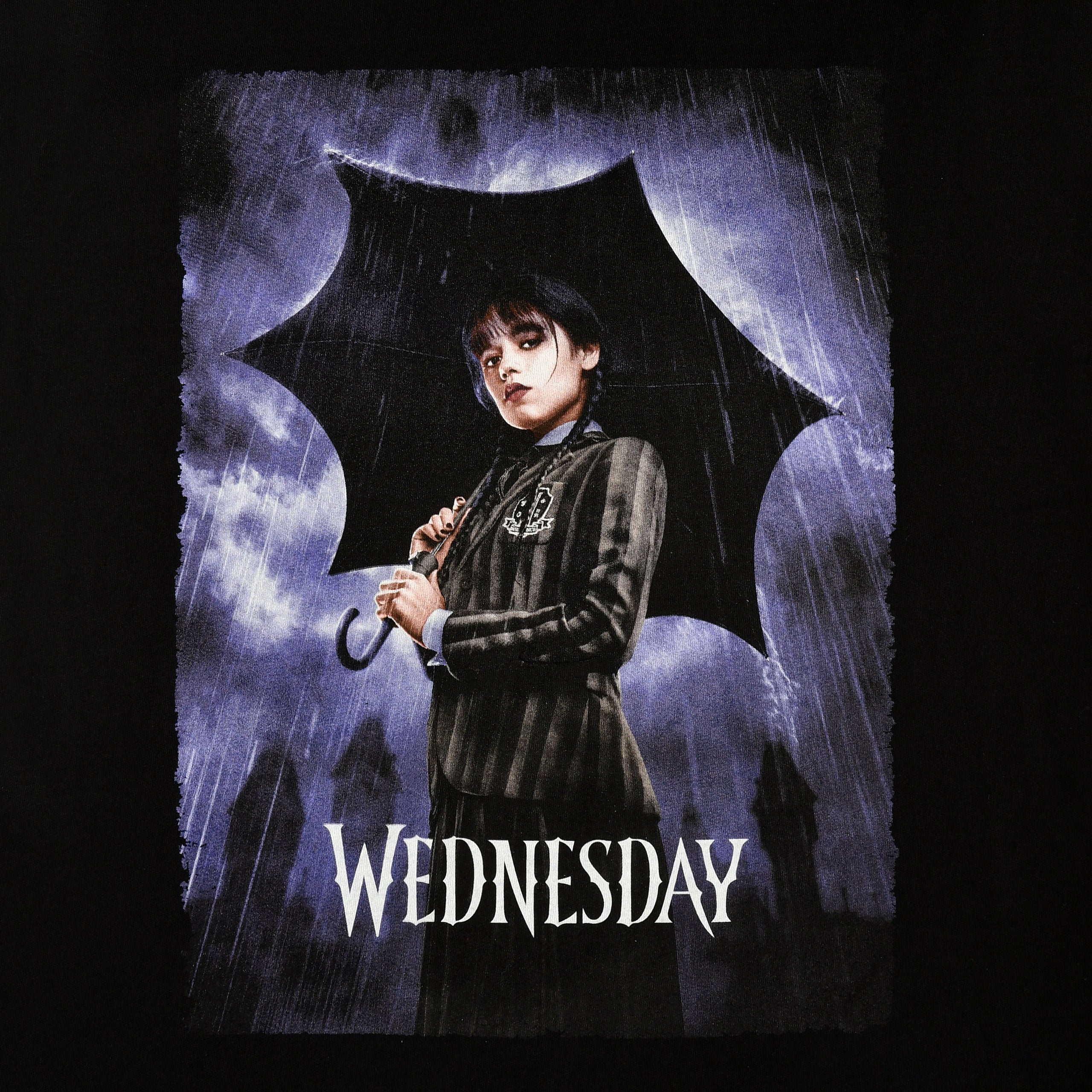 Imagen del producto Wednesday - Camiseta teaser póster negra
