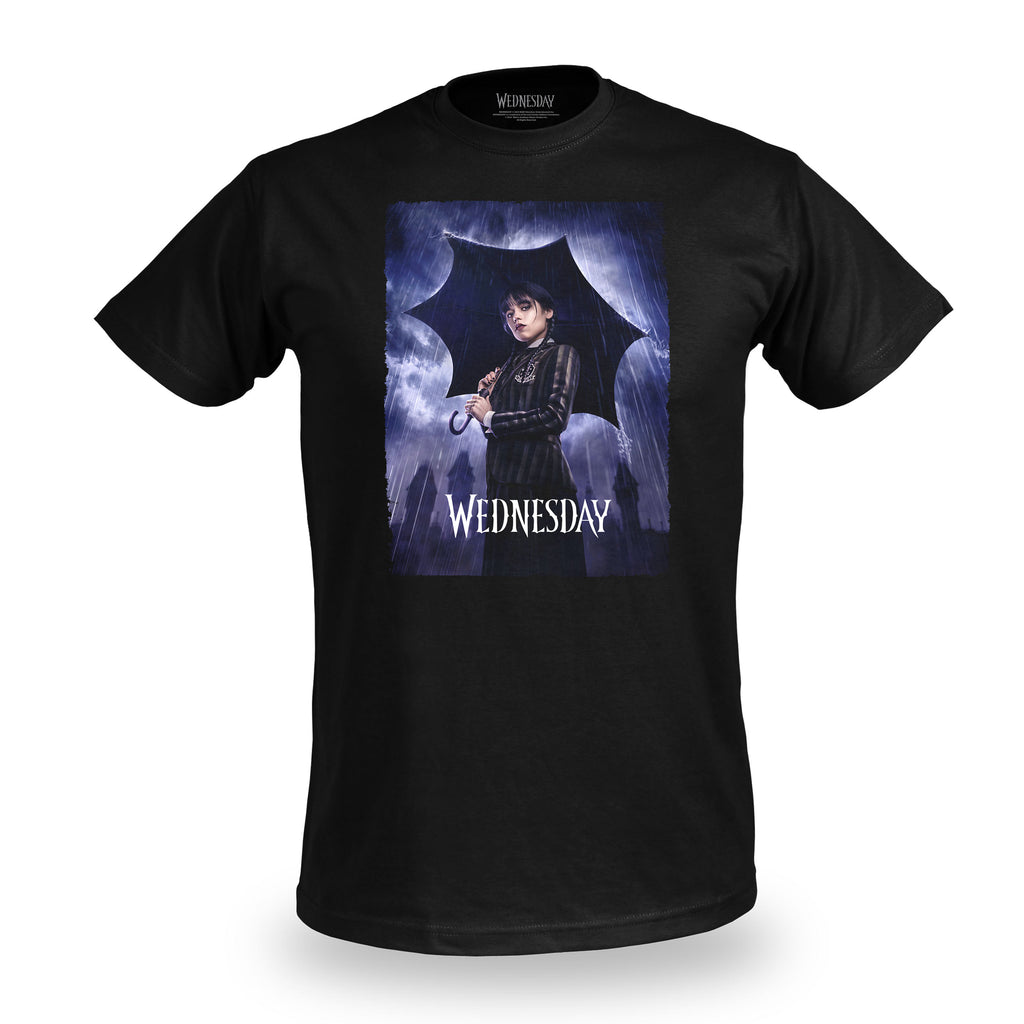 Imagen del producto Wednesday - Camiseta teaser póster negra