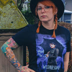 Imagen del producto Wednesday - Camiseta teaser póster negra