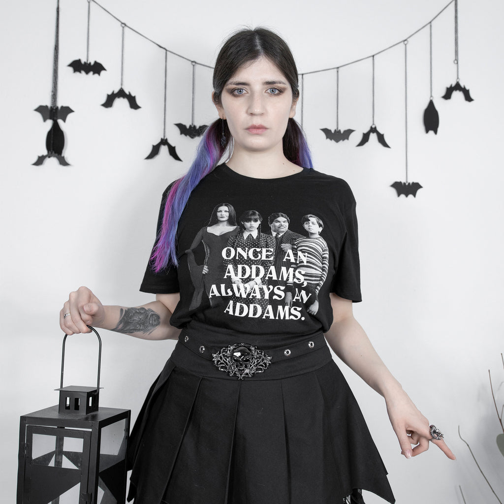 Imagen del producto Miércoles - Camiseta negra de la Familia Addams