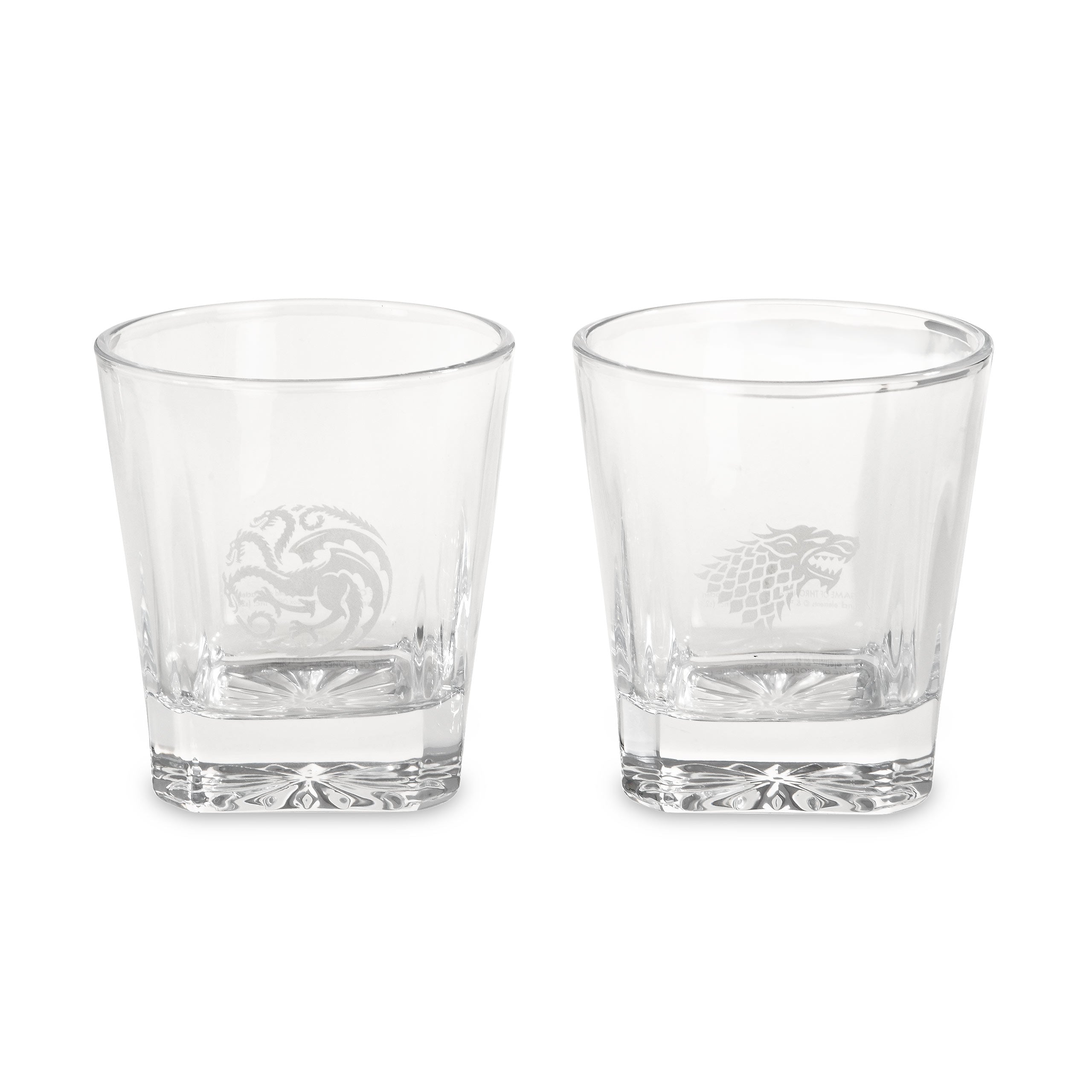 Product image Game of Thrones - Targaryen and Stark Crest Glasses Set of 2