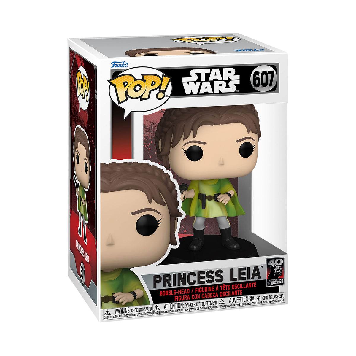 Imagen del producto Star Wars - Princesa Leia 40th Aniversario Funko Pop Figura de Cabeza Oscilante