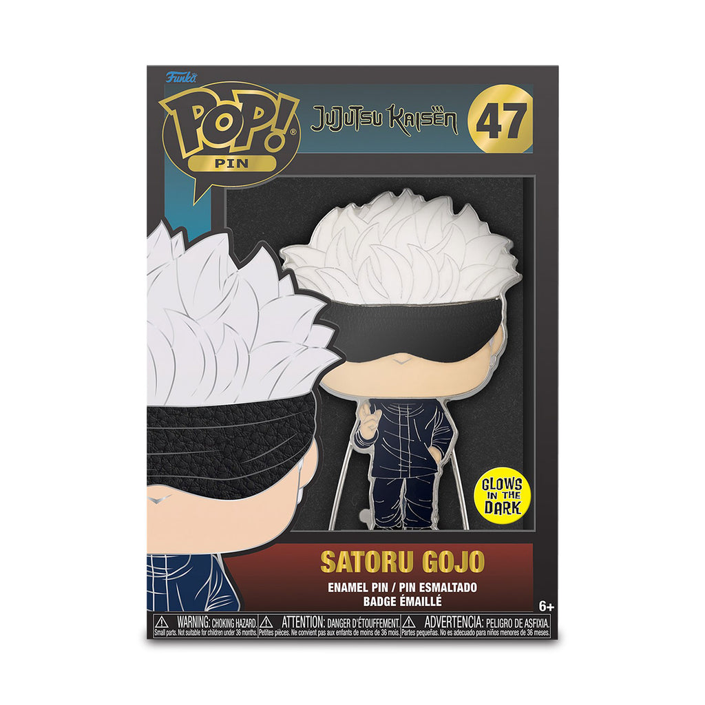Imagen del producto Jujutsu Kaisen - Satoru Gojo Glow in the Dark Funko Pop Pin 10 cm