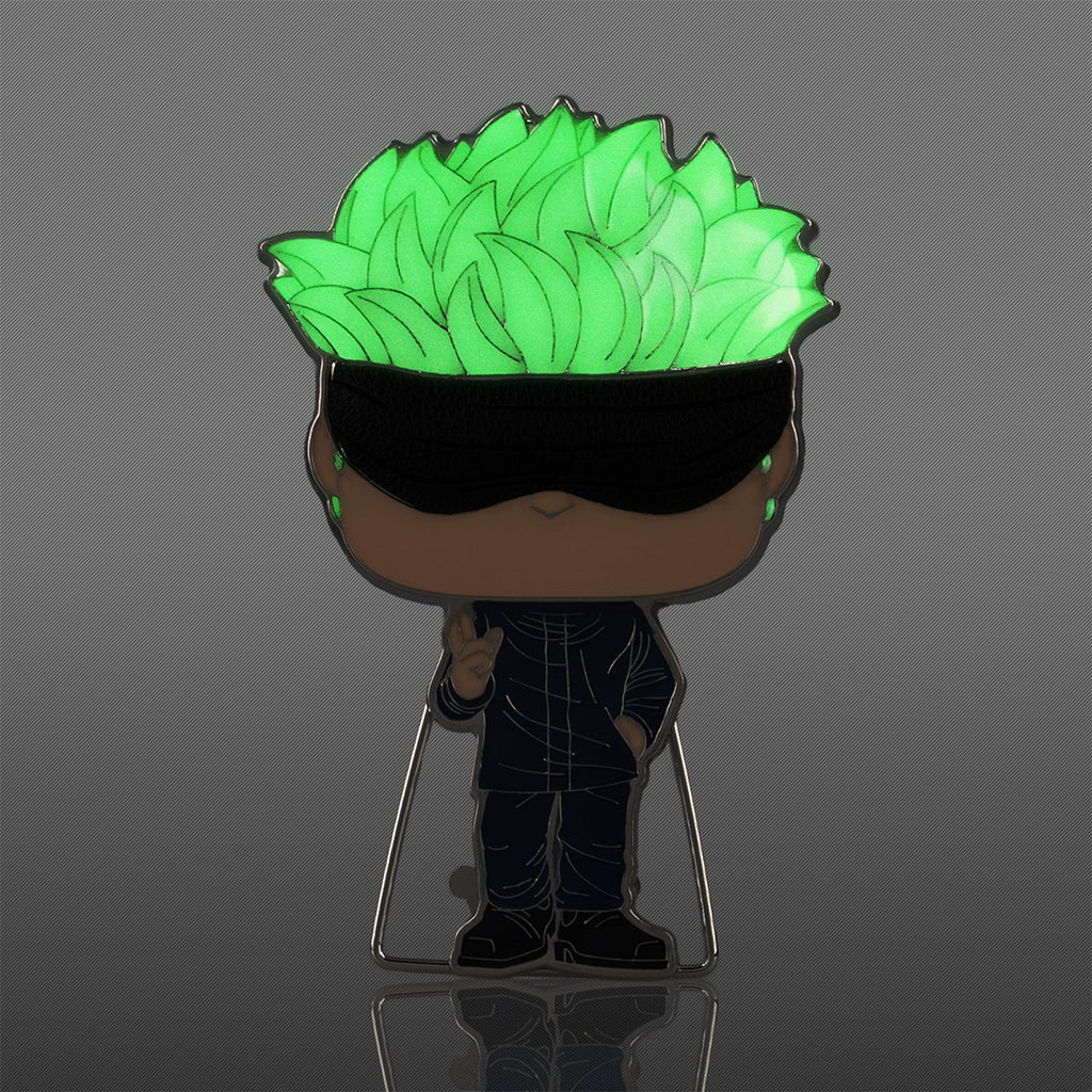 Imagen del producto Jujutsu Kaisen - Satoru Gojo Glow in the Dark Funko Pop Pin 10 cm