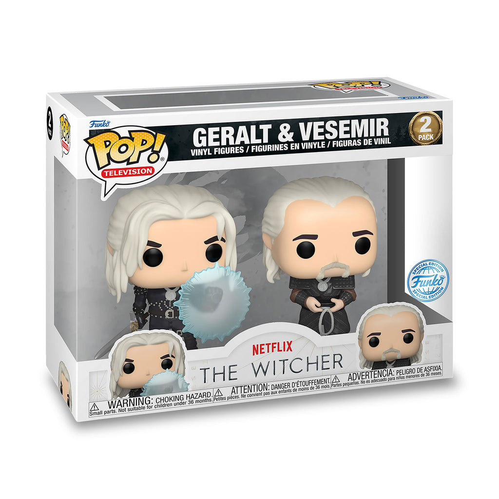 Imagen del producto Witcher - Set de Figuras Funko Pop de Geralt y Vesemir