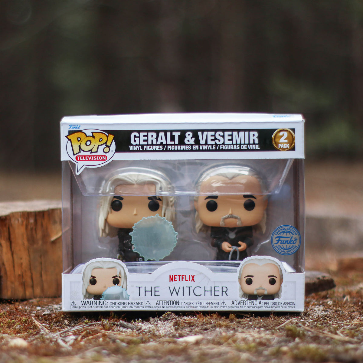 Imagen del producto Witcher - Set de Figuras Funko Pop de Geralt y Vesemir