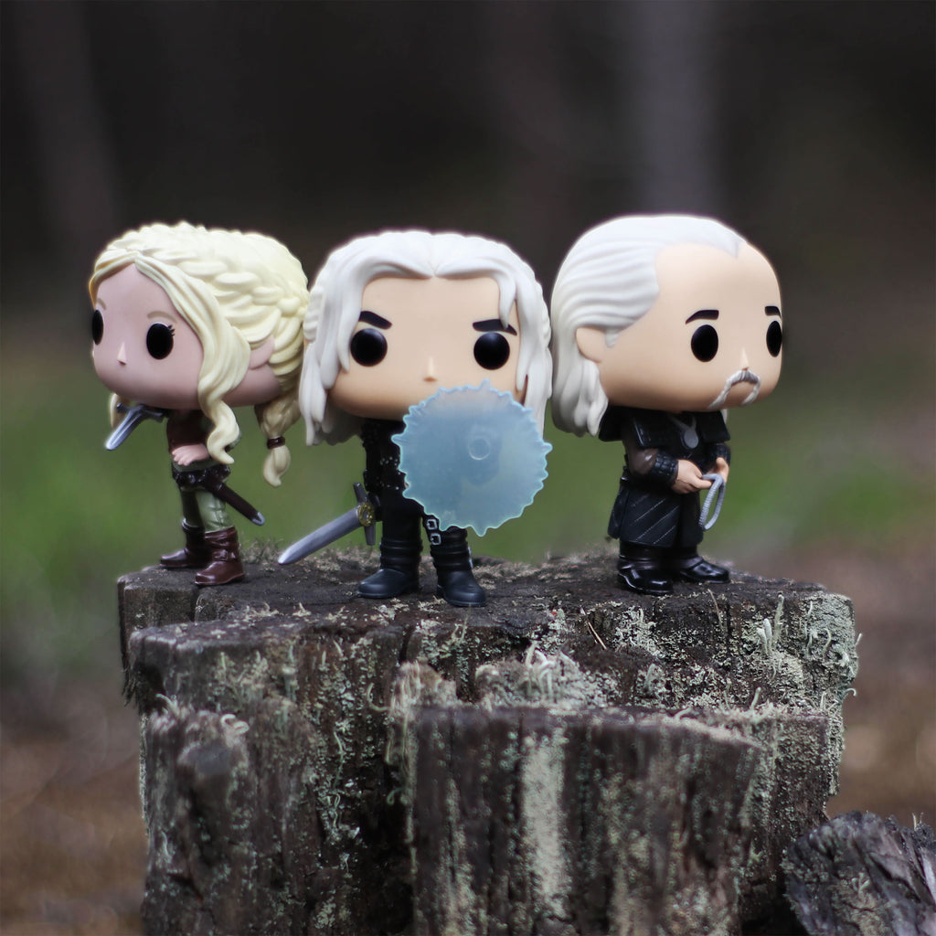 Imagen del producto Witcher - Set de Figuras Funko Pop de Geralt y Vesemir