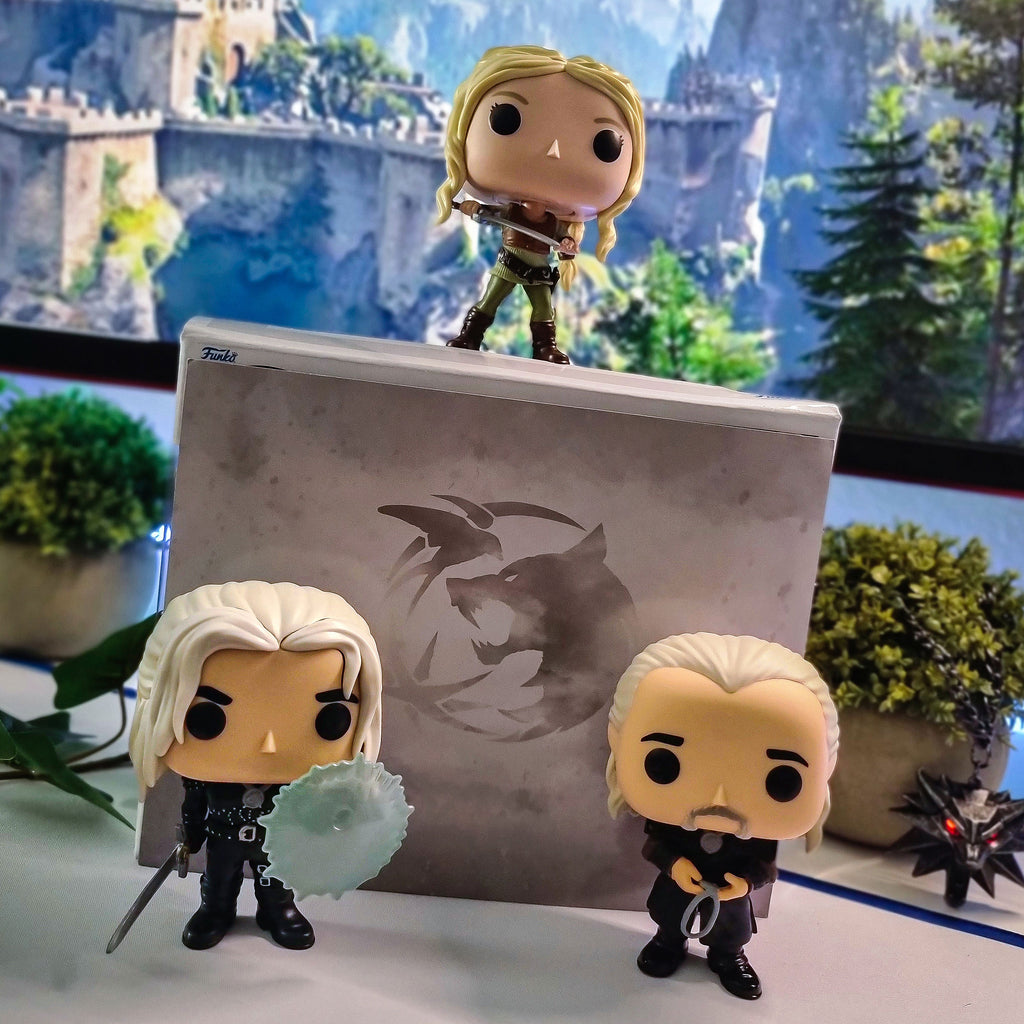 Imagen del producto Witcher - Set de Figuras Funko Pop de Geralt y Vesemir
