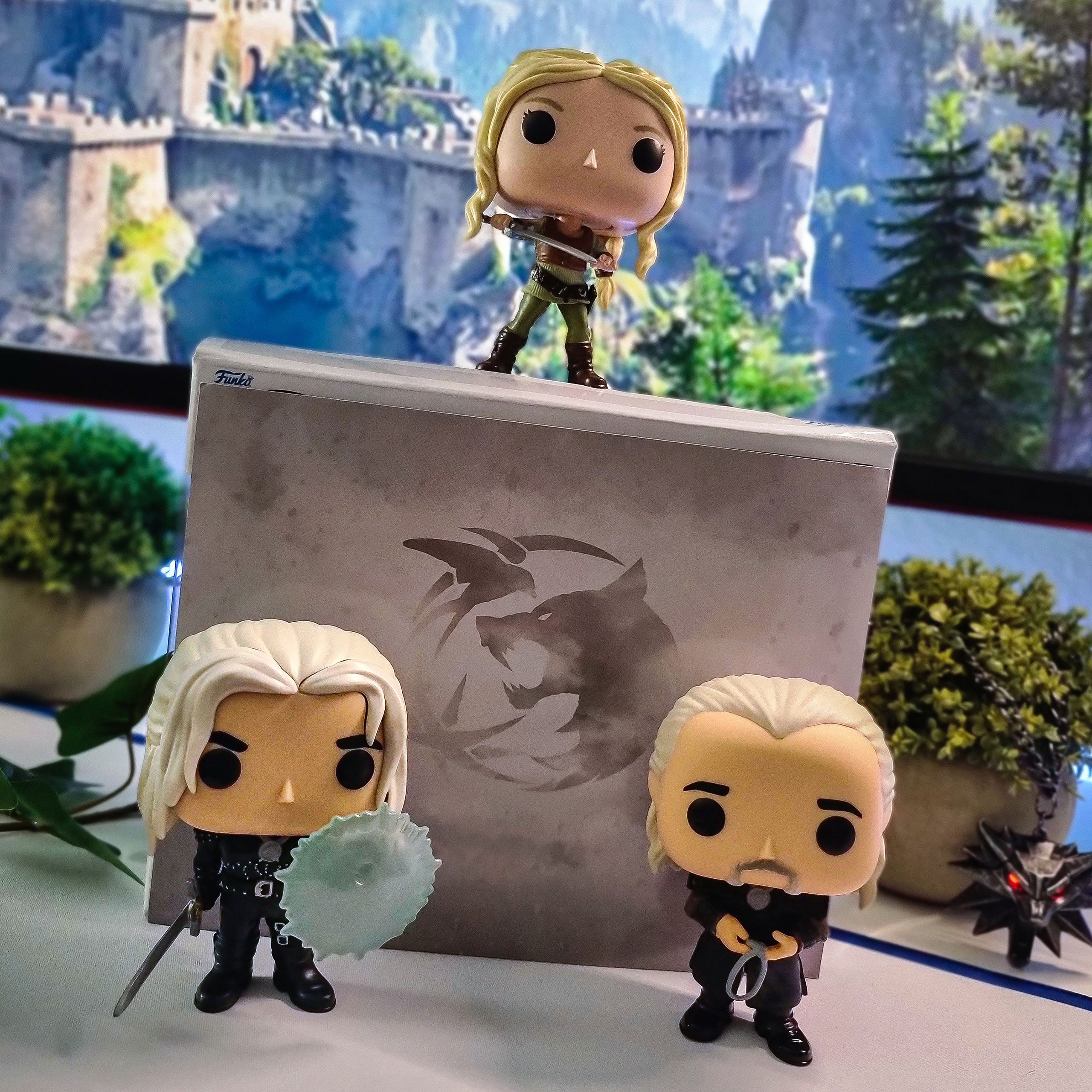 Imagen del producto Witcher - Set de Figuras Funko Pop de Geralt y Vesemir