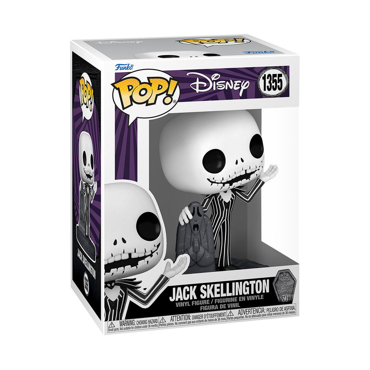 Imagen del producto Nightmare Before Christmas - Jack Skellington con figura Funko Pop de lápida