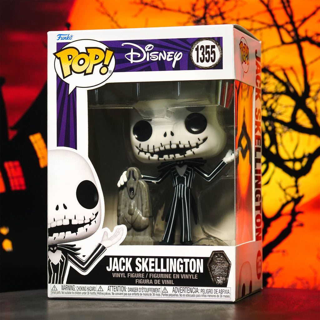 Imagen del producto Nightmare Before Christmas - Jack Skellington con figura Funko Pop de lápida