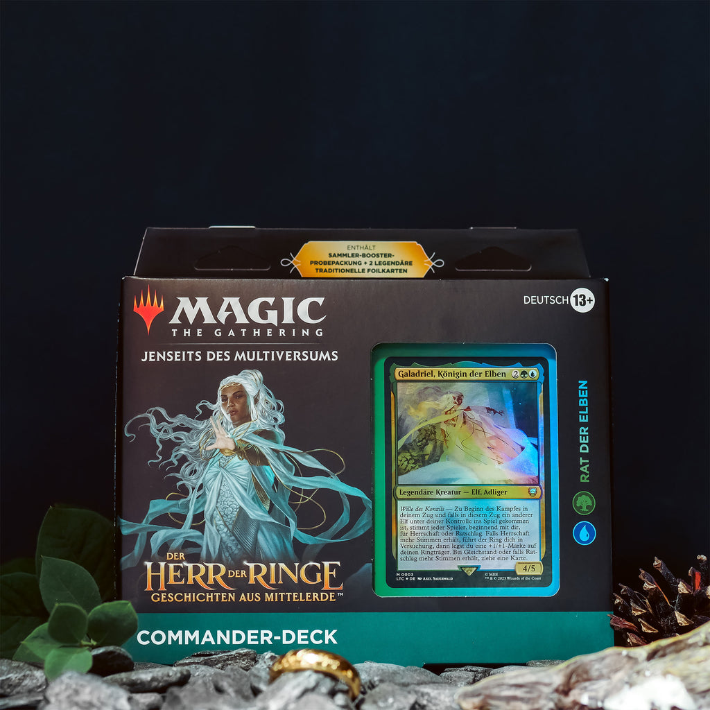 Imagen del producto Señor de los Anillos Tierra Media Consejo de los Elfos Mazo de Comandante - Magic The Gathering