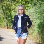 Imagen del producto Alice en el país de las maravillas - Chaqueta vaquera World Of My Own para mujer en negro