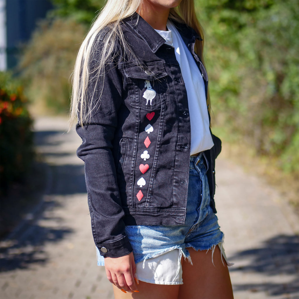 Imagen del producto Alice en el país de las maravillas - Chaqueta vaquera World Of My Own para mujer en negro