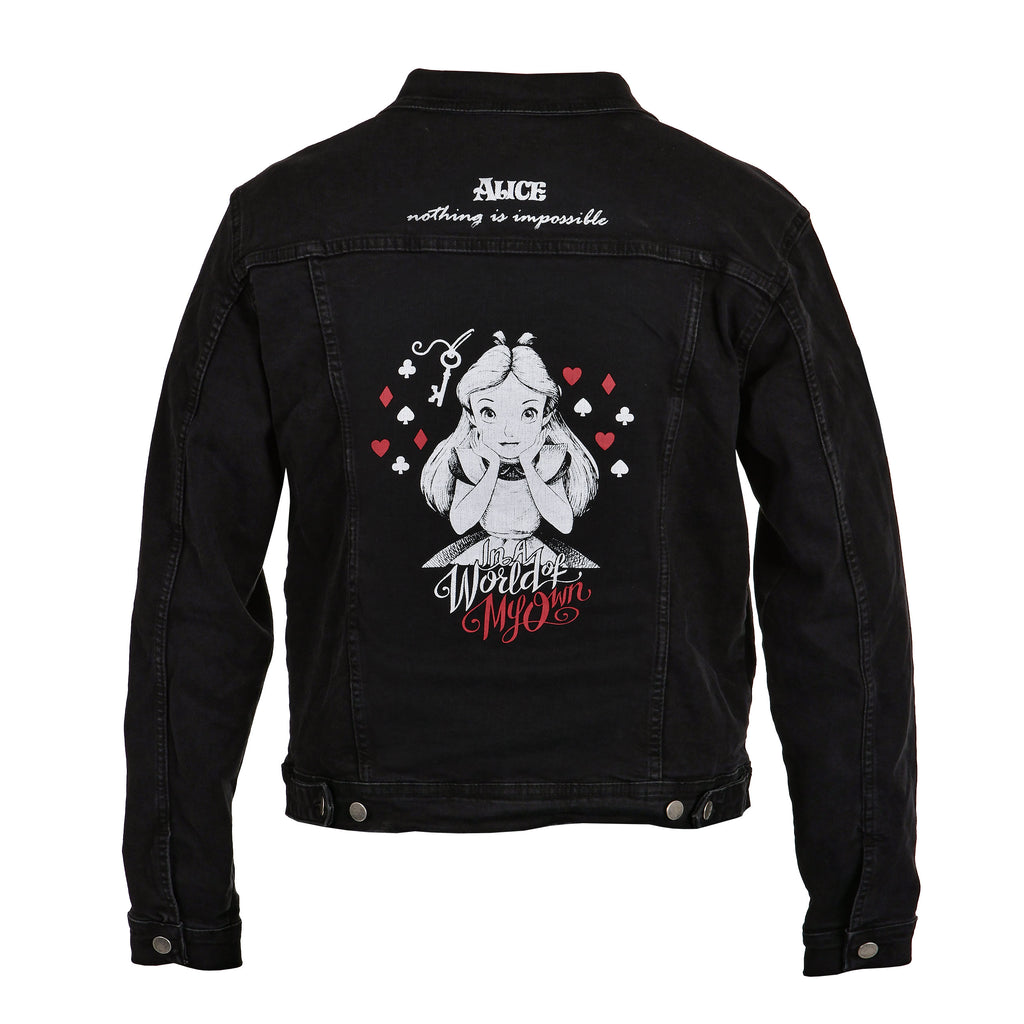 Imagen del producto Alice en el país de las maravillas - Chaqueta vaquera World Of My Own para mujer en negro