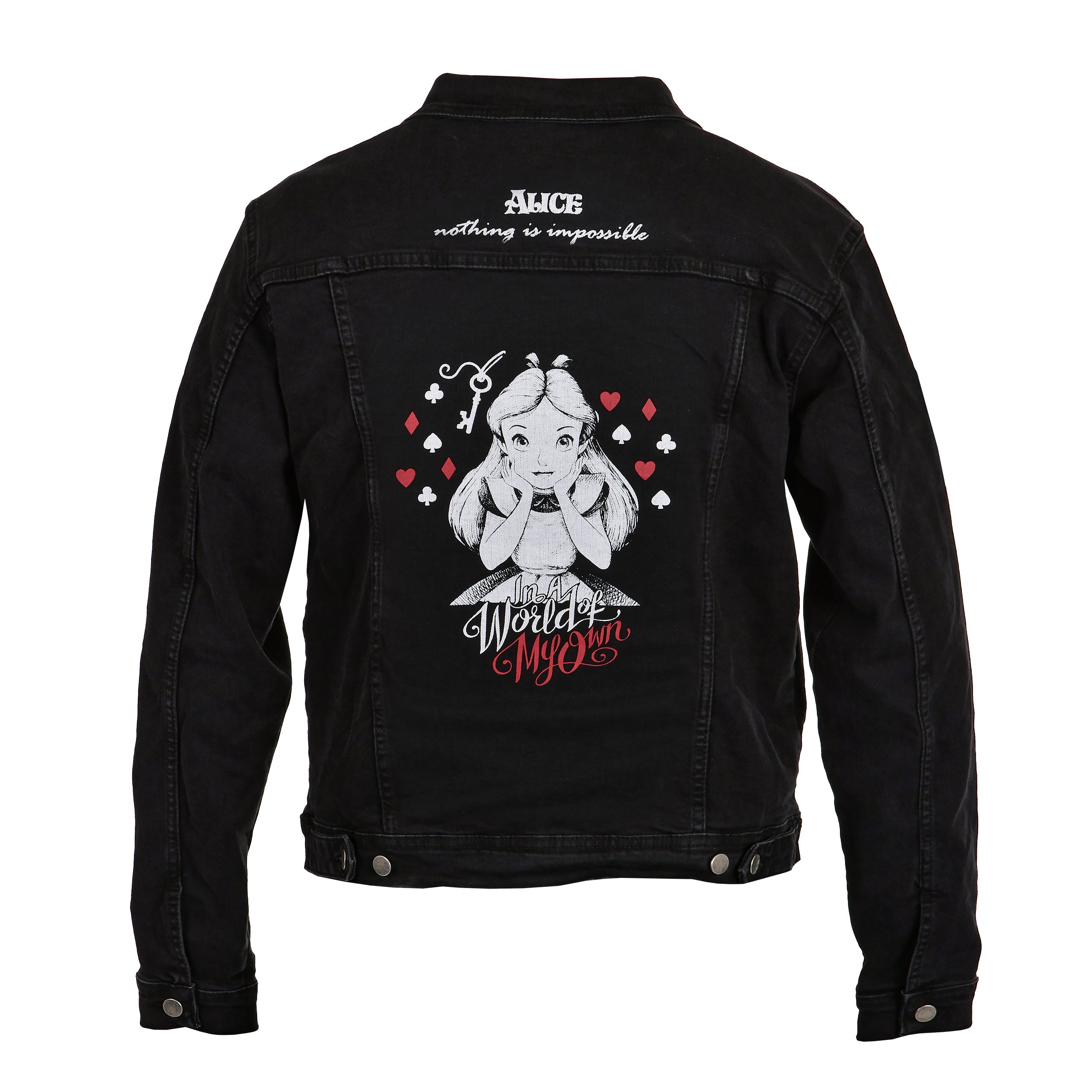 Imagen del producto Alice en el país de las maravillas - Chaqueta vaquera World Of My Own para mujer en negro