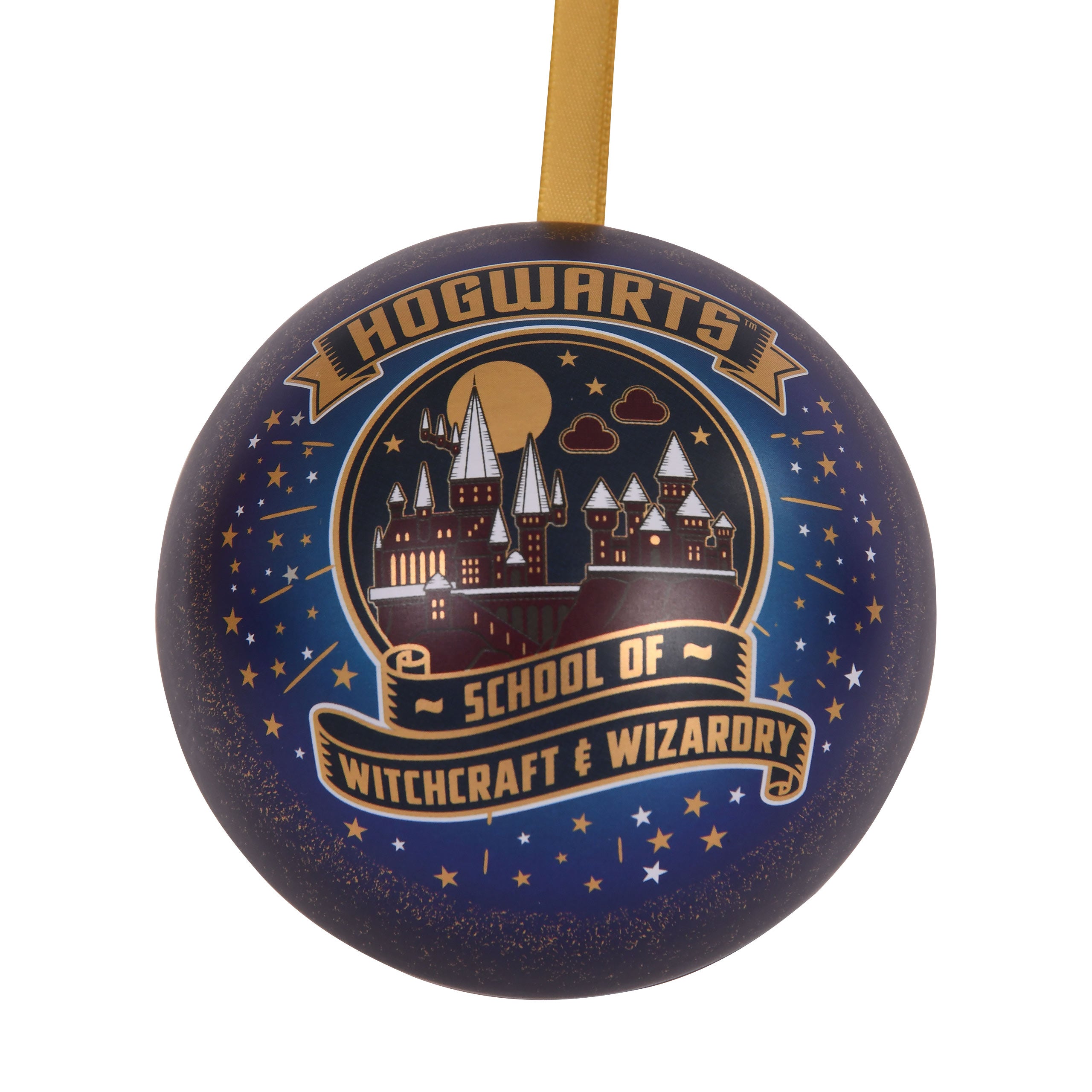 Imagen del producto Harry Potter - Bola de Navidad de la Escuela de Magia y Hechicería de Hogwarts con Collar