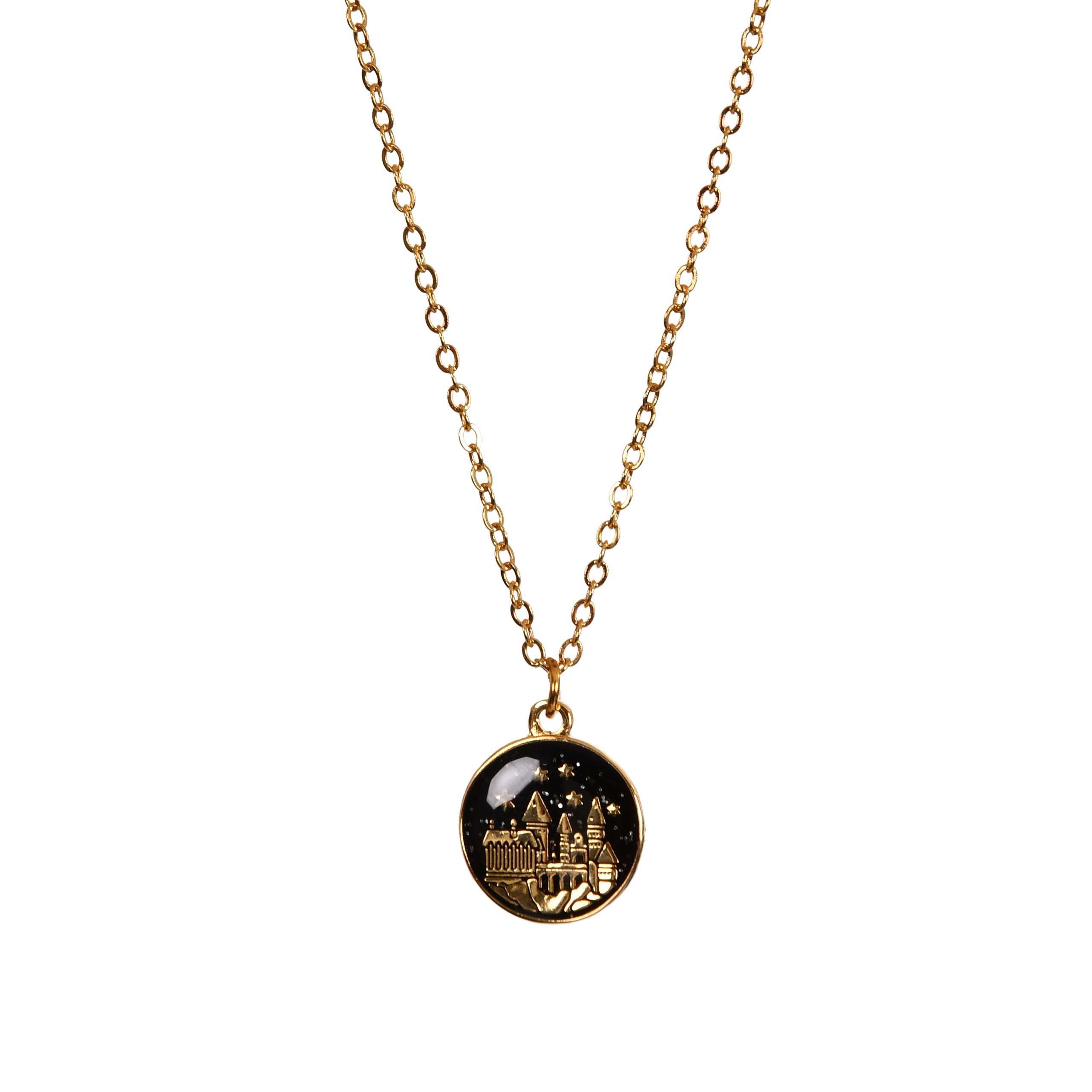 Imagen del producto Harry Potter - Bola de Navidad de la Escuela de Magia y Hechicería de Hogwarts con Collar