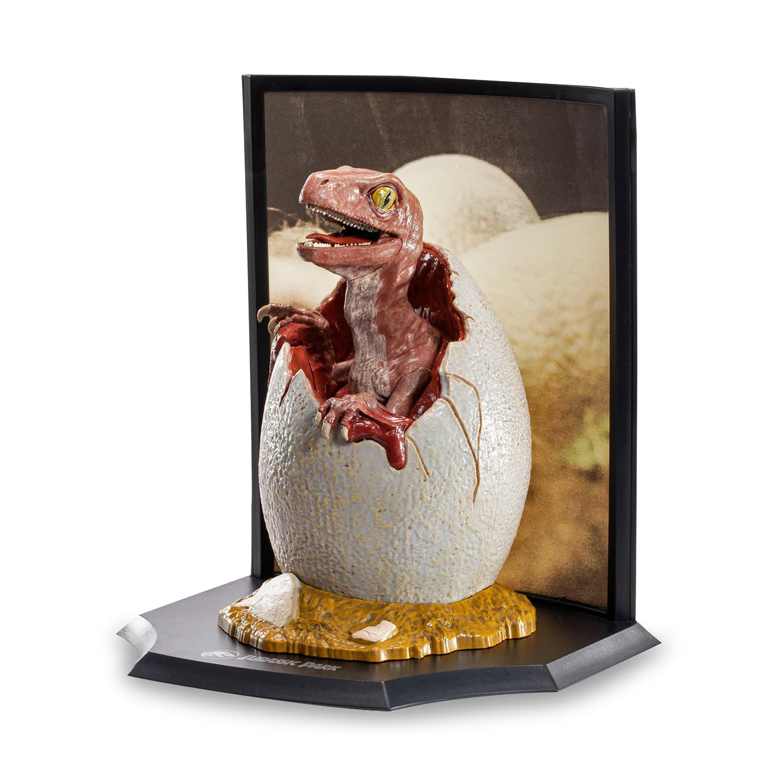 Imagen del producto Jurassic Park - Figura de Diorama de Huevo de Velociraptor Bebé